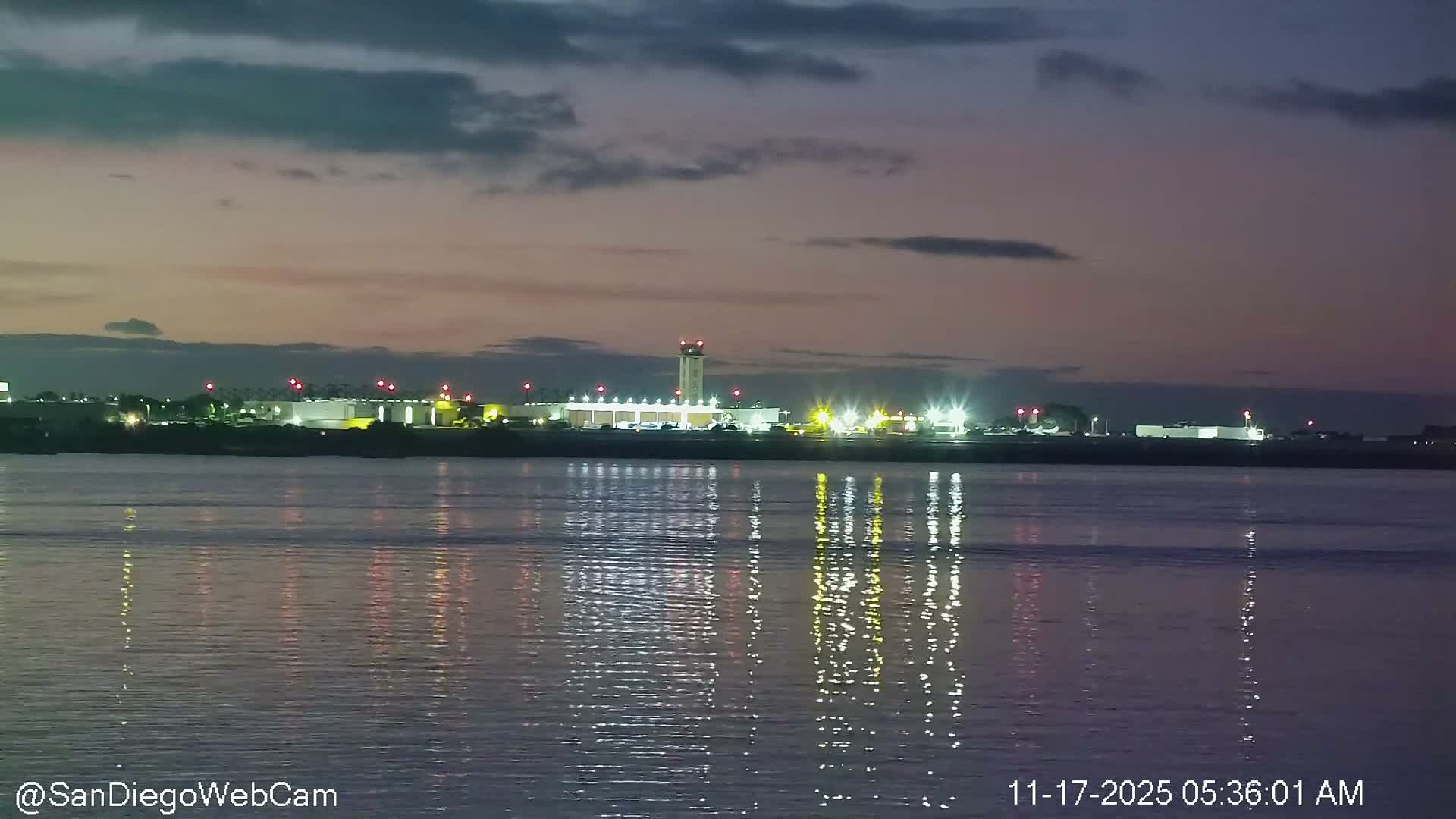 San Diego City / Bay 360 Panaromic & San Diego North Island Naval Air Sation NZY / KNZY Live Cam - Harbor Island, San Diego, San Diego County, California, USA