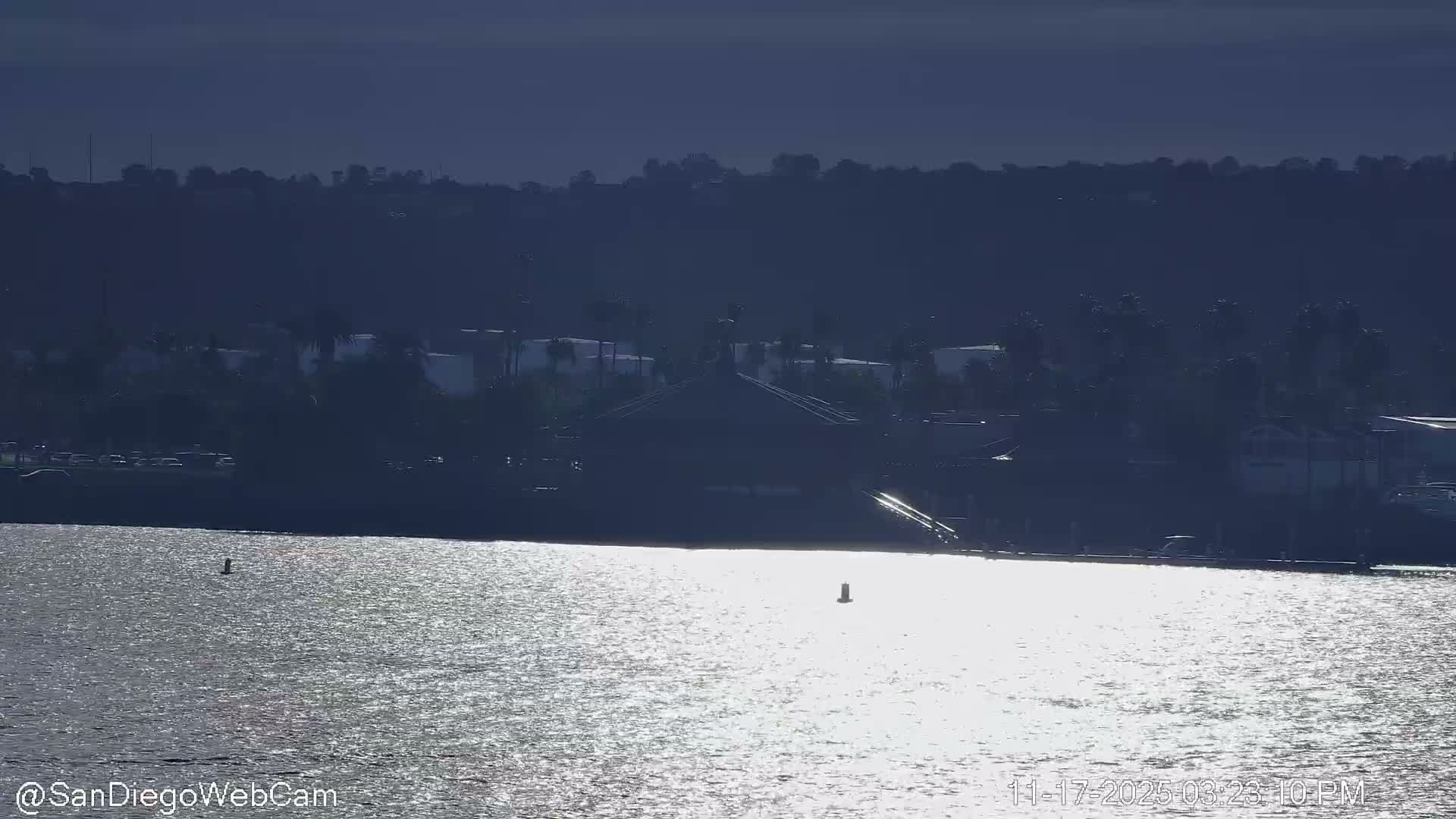 San Diego City / Bay 360 Panaromic & San Diego North Island Naval Air Sation NZY / KNZY Live Cam - Harbor Island, San Diego, San Diego County, California, USA