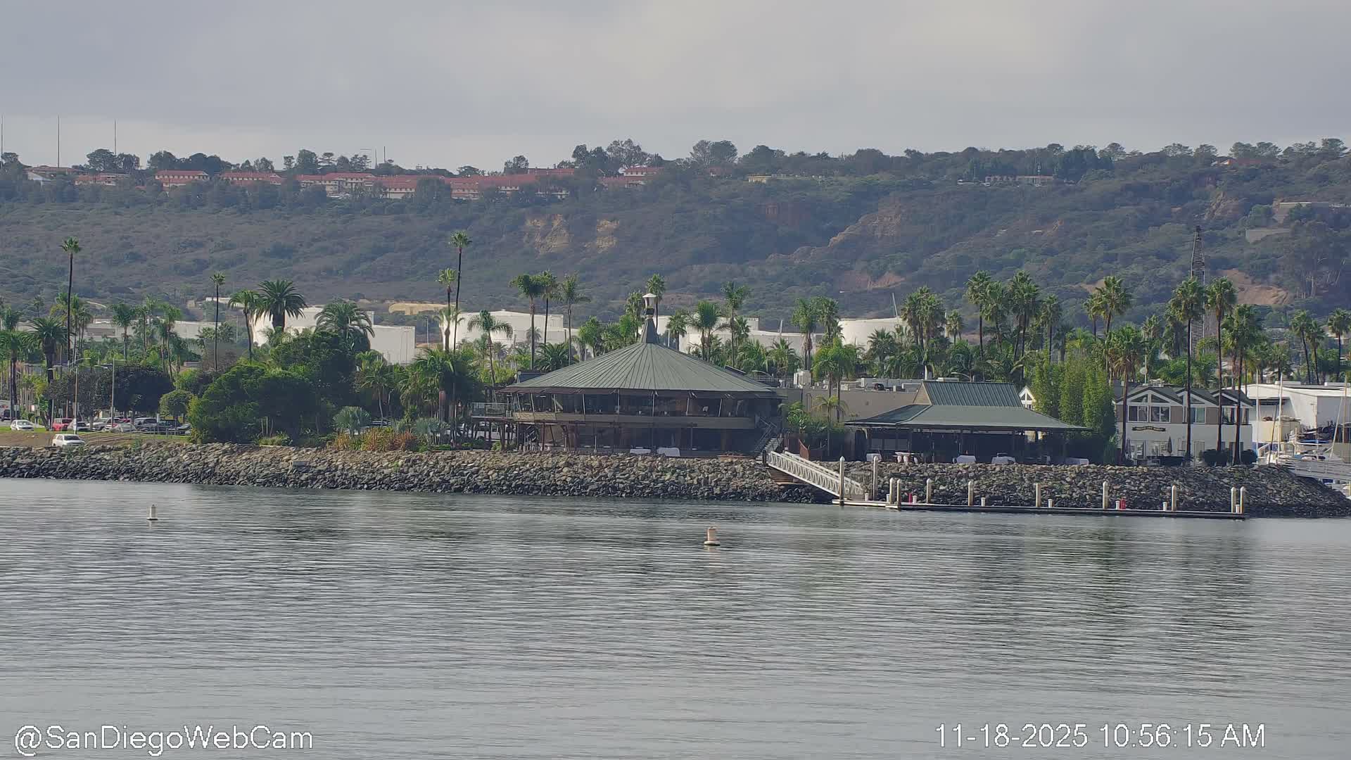 San Diego City / Bay 360 Panaromic & San Diego North Island Naval Air Sation NZY / KNZY Live Cam - Harbor Island, San Diego, San Diego County, California, USA