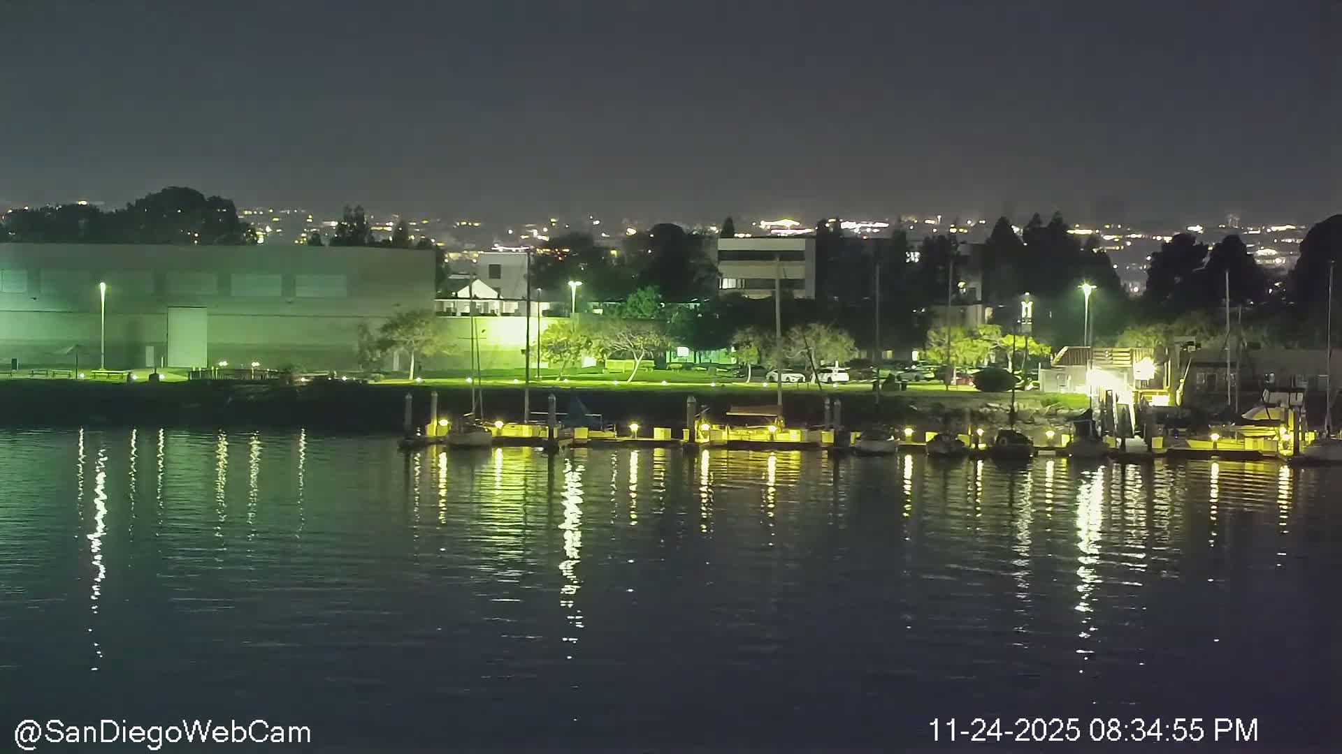 San Diego City / Bay 360 Panaromic & San Diego North Island Naval Air Sation NZY / KNZY Live Cam - Harbor Island, San Diego, San Diego County, California, USA