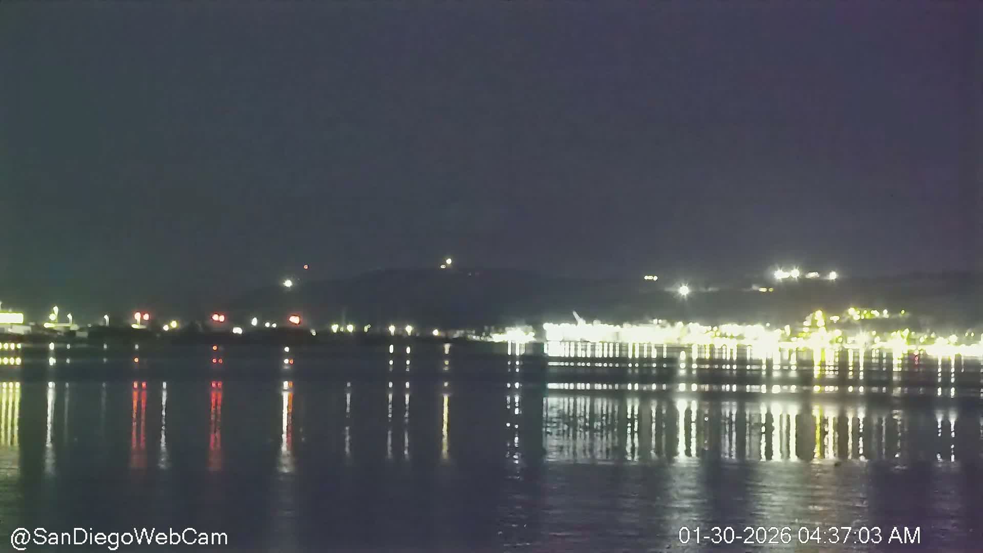 San Diego City / Bay 360 Panaromic & San Diego North Island Naval Air Sation NZY / KNZY Live Cam - Harbor Island, San Diego, San Diego County, California, USA