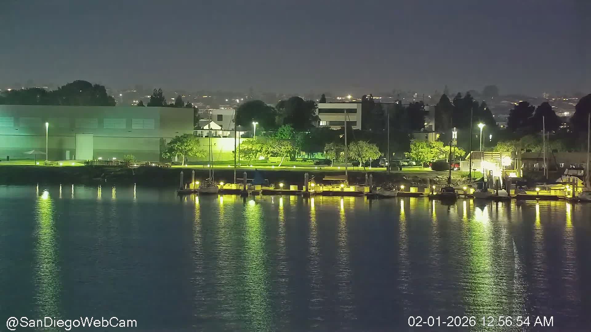 San Diego City / Bay 360 Panaromic & San Diego North Island Naval Air Sation NZY / KNZY Live Cam - Harbor Island, San Diego, San Diego County, California, USA