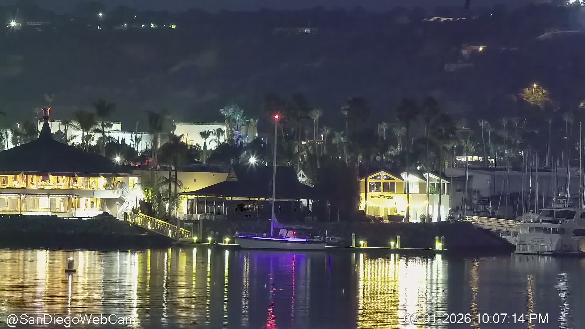 San Diego City / Bay 360 Panaromic & San Diego North Island Naval Air Sation NZY / KNZY Live Cam - Harbor Island, San Diego, San Diego County, California, USA