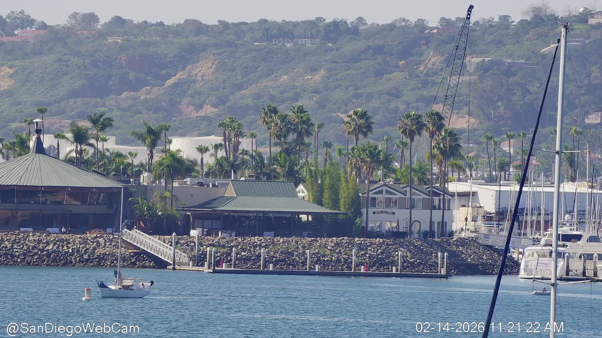 San Diego City / Bay 360 Panaromic & San Diego North Island Naval Air Sation NZY / KNZY Live Cam - Harbor Island, San Diego, San Diego County, California, USA
