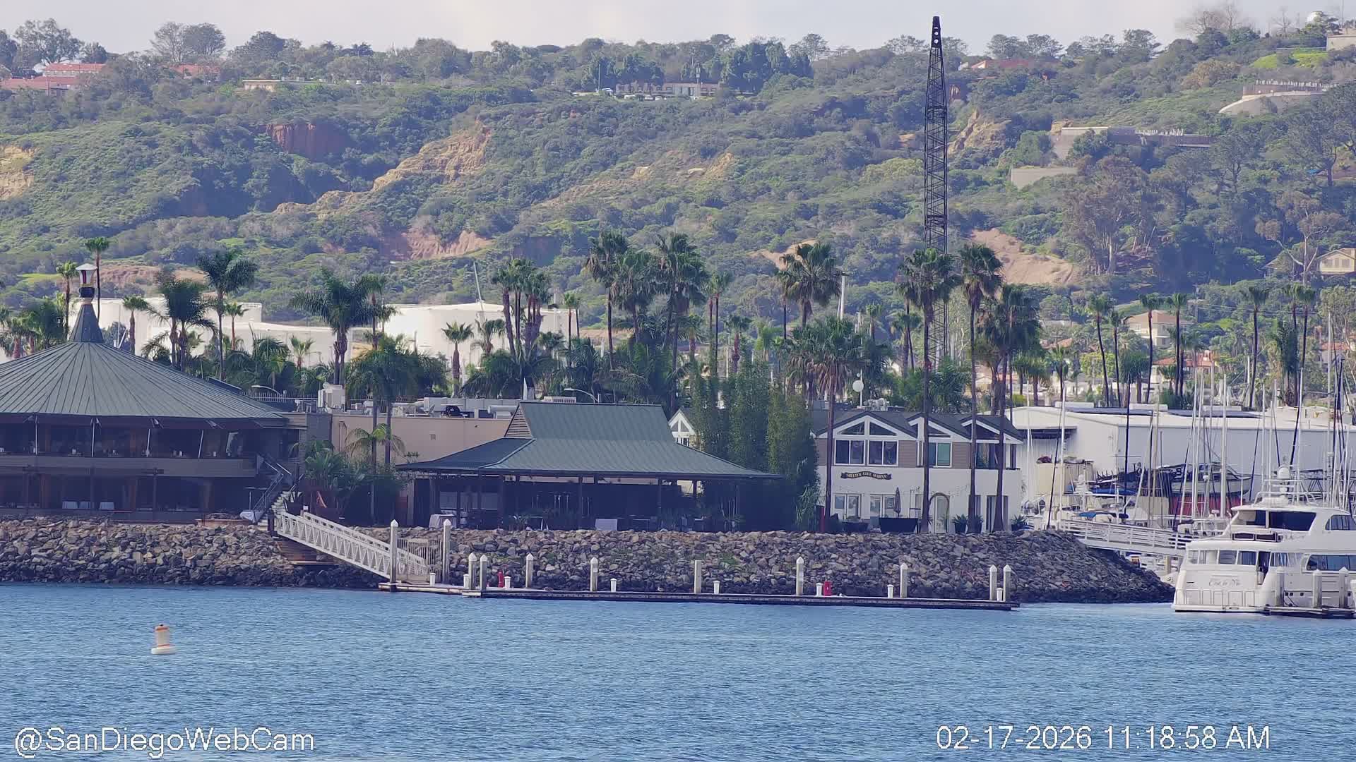 San Diego City / Bay 360 Panaromic & San Diego North Island Naval Air Sation NZY / KNZY Live Cam - Harbor Island, San Diego, San Diego County, California, USA