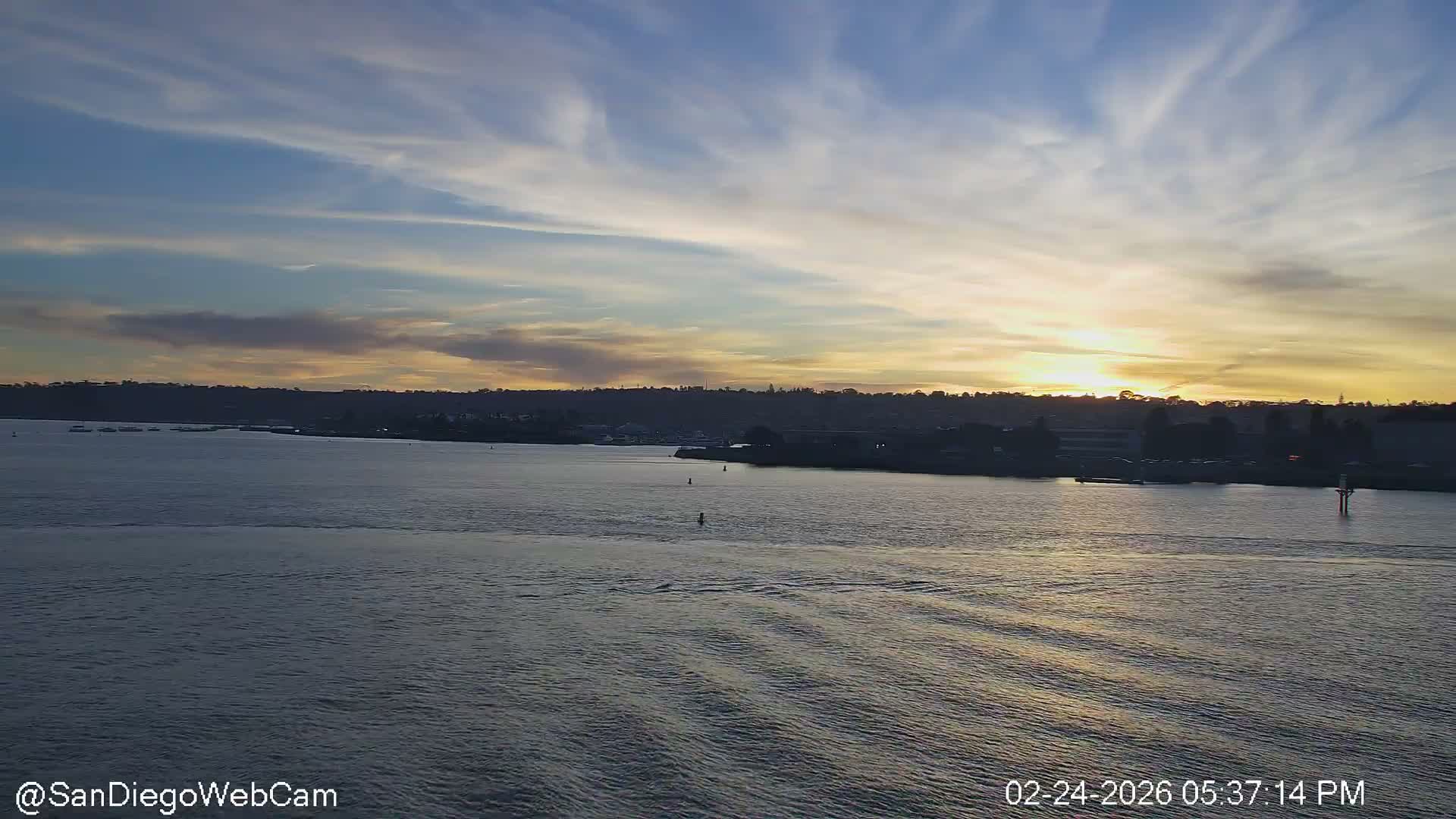 San Diego City / Bay 360 Panaromic & San Diego North Island Naval Air Sation NZY / KNZY Live Cam - Harbor Island, San Diego, San Diego County, California, USA