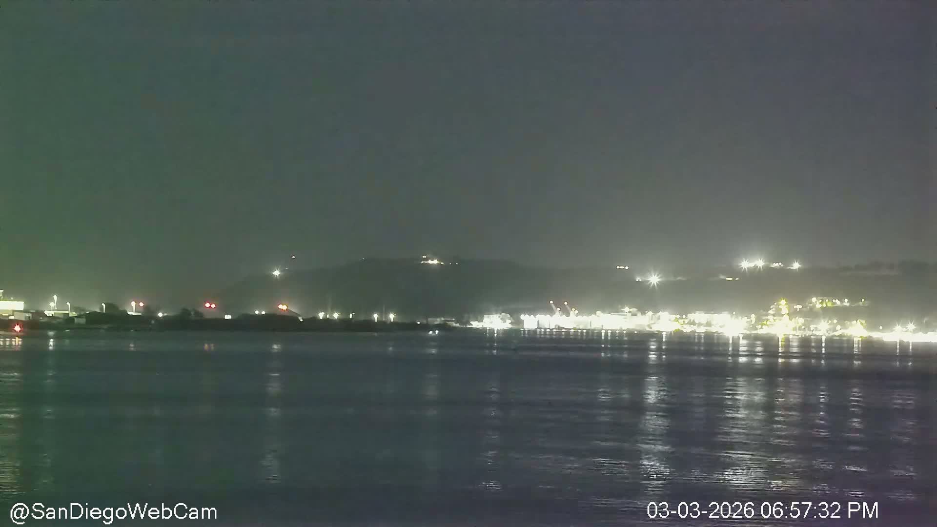 San Diego City / Bay 360 Panaromic & San Diego North Island Naval Air Sation NZY / KNZY Live Cam - Harbor Island, San Diego, San Diego County, California, USA