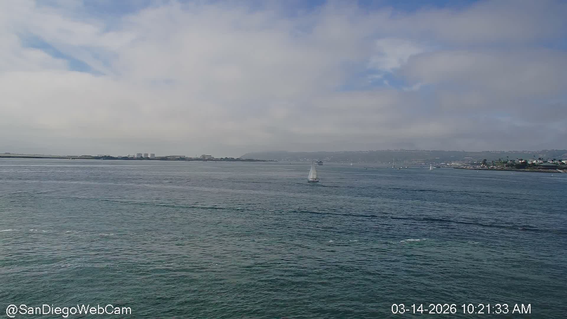 San Diego City / Bay 360 Panaromic & San Diego North Island Naval Air Sation NZY / KNZY Live Cam - Harbor Island, San Diego, San Diego County, California, USA