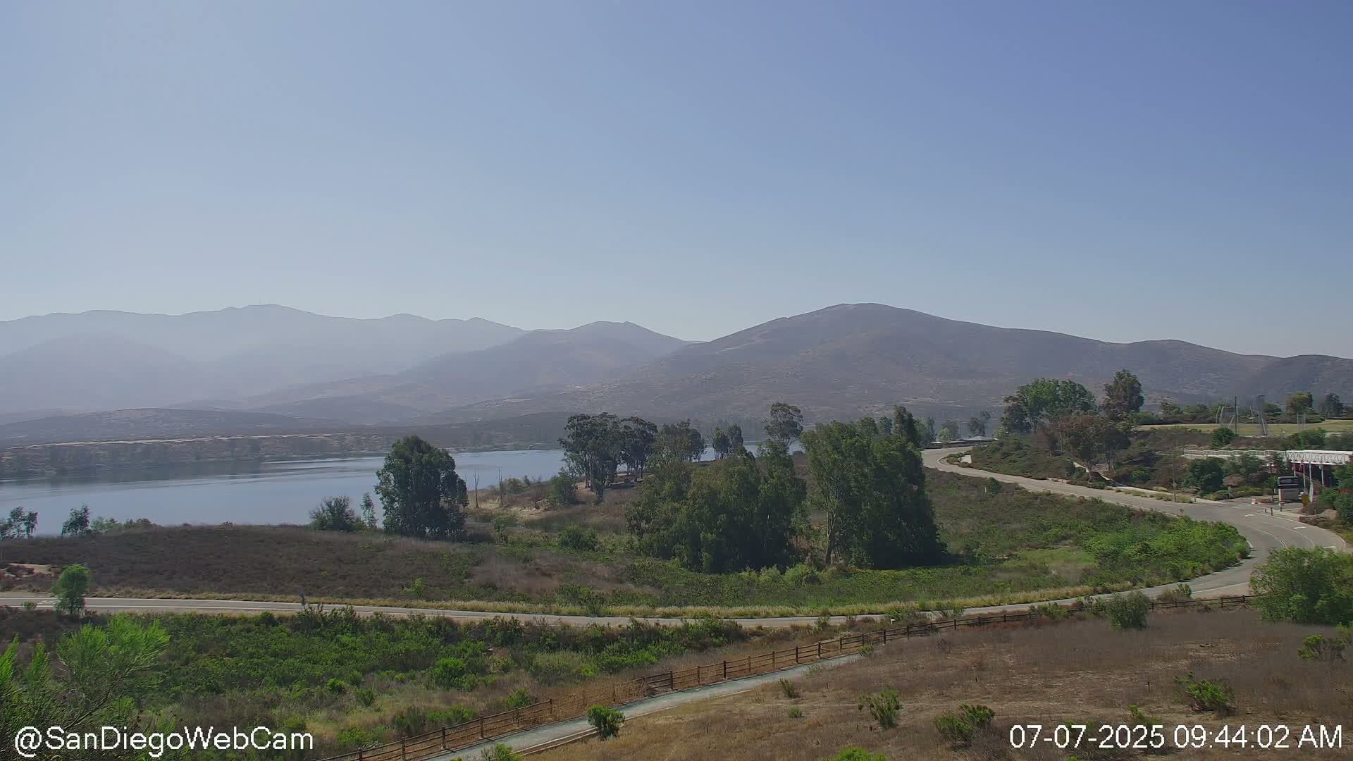 San Diego City Dowtown  from San Diego Bay Panaromic Live Cam -  Harbor Island, San Diego, San Diego County, California, USA