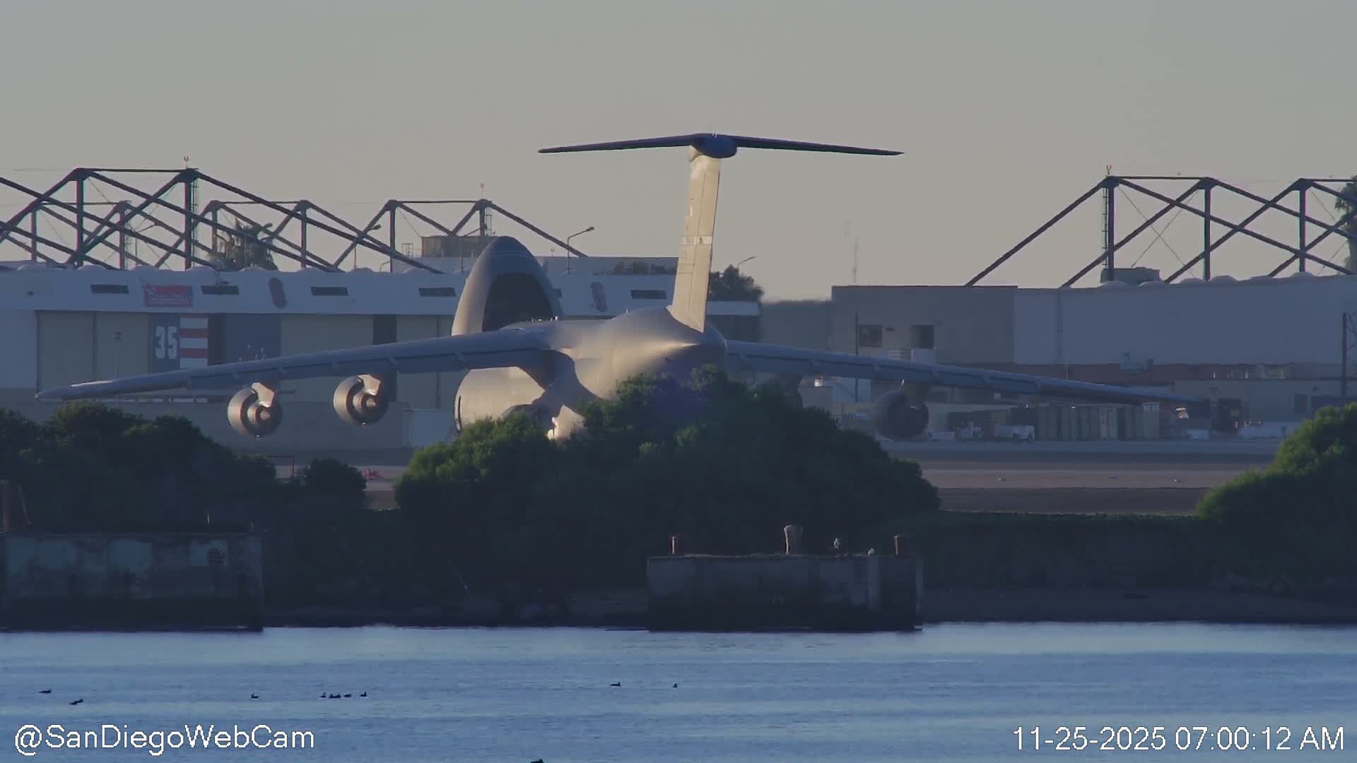 San Diego City Dowtown  from San Diego Bay Panaromic Live Cam -  Harbor Island, San Diego, San Diego County, California, USA