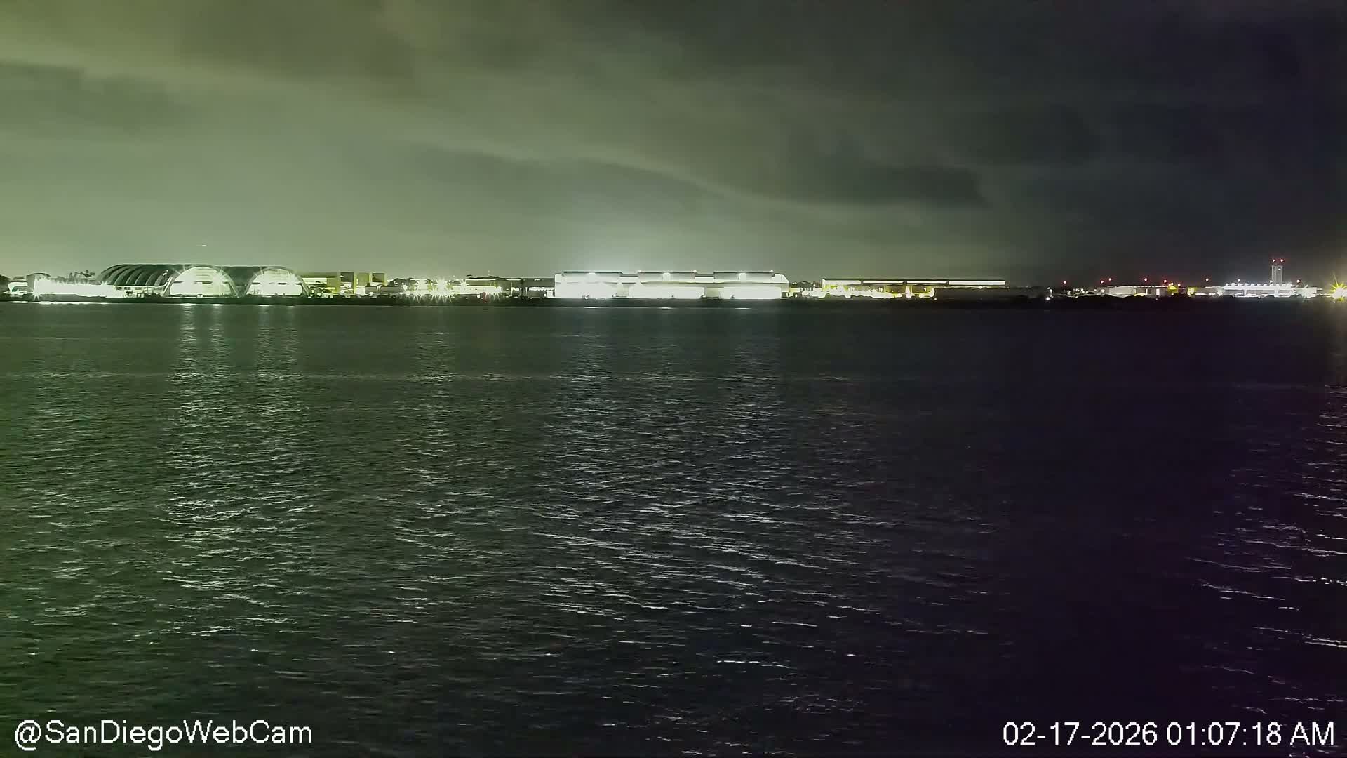 San Diego City Dowtown  from San Diego Bay Panaromic Live Cam -  Harbor Island, San Diego, San Diego County, California, USA