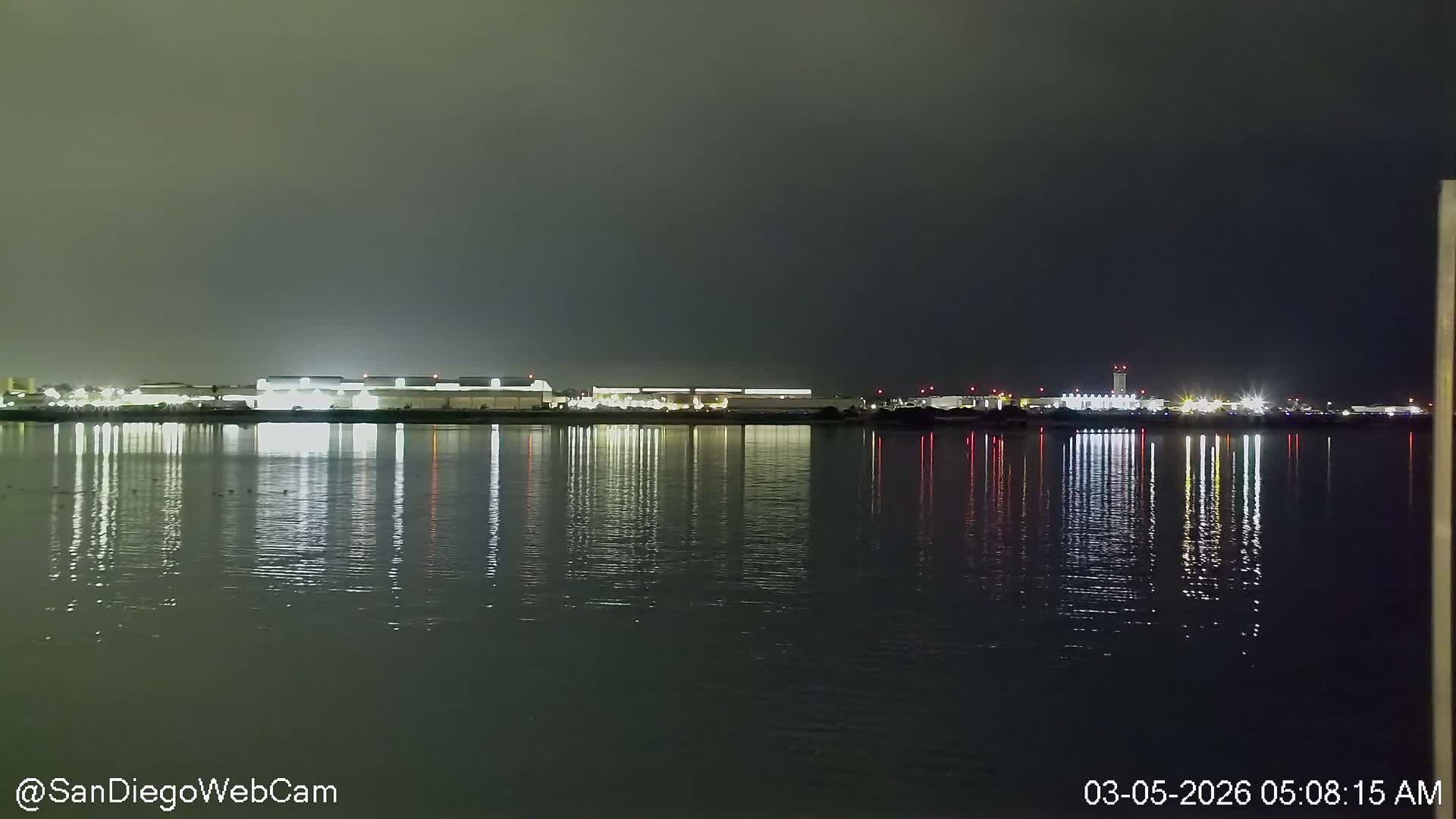 San Diego City Dowtown  from San Diego Bay Panaromic Live Cam -  Harbor Island, San Diego, San Diego County, California, USA