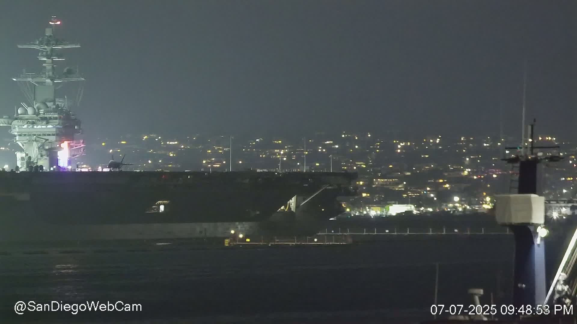 San Diego, Coronado Bridge & Sant Diego City & Bay Skyline View Live Cam - Downtown, San Diego, San Diego County, California, USA
