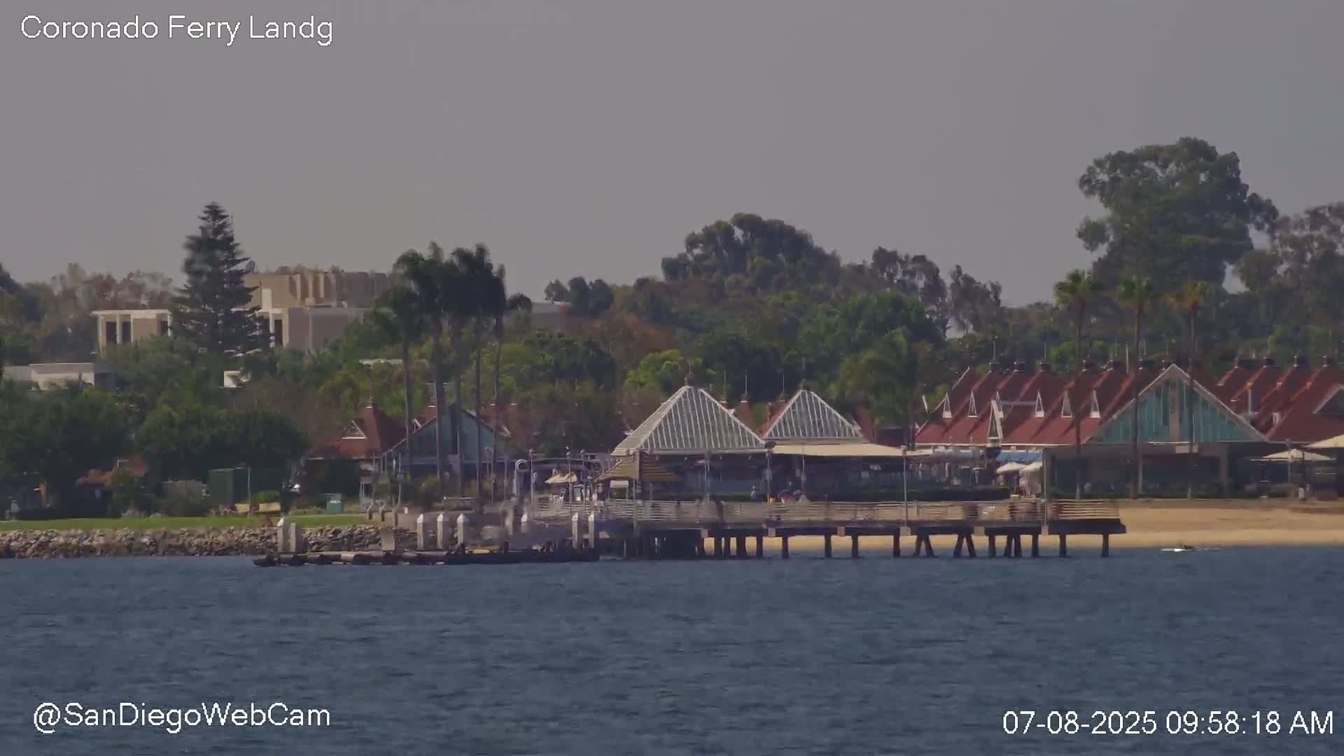 San Diego, Coronado Bridge & Sant Diego City & Bay Skyline View Live Cam - Downtown, San Diego, San Diego County, California, USA