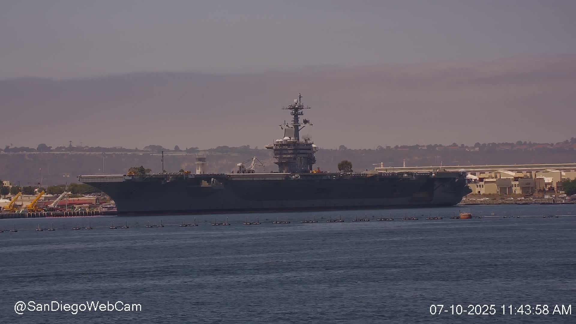 San Diego, Coronado Bridge & Sant Diego City & Bay Skyline View Live Cam - Downtown, San Diego, San Diego County, California, USA