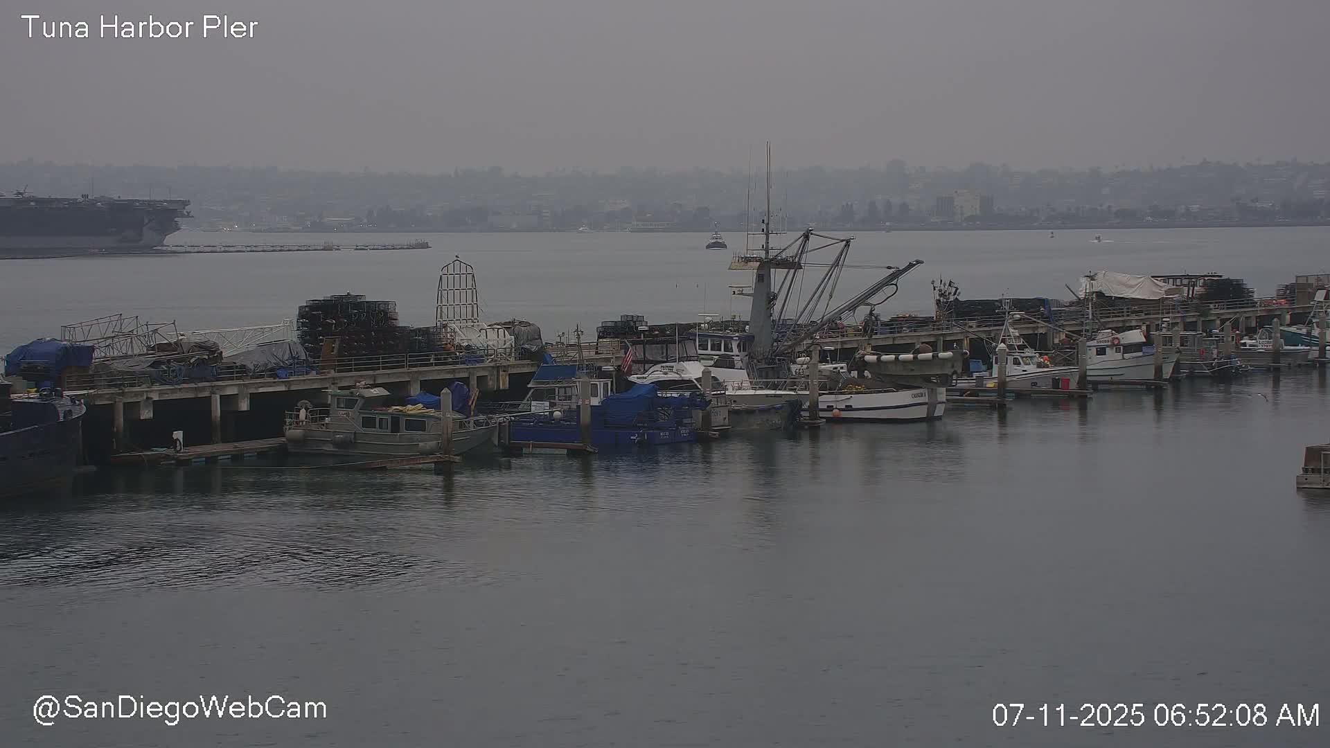 San Diego, Coronado Bridge & Sant Diego City & Bay Skyline View Live Cam - Downtown, San Diego, San Diego County, California, USA