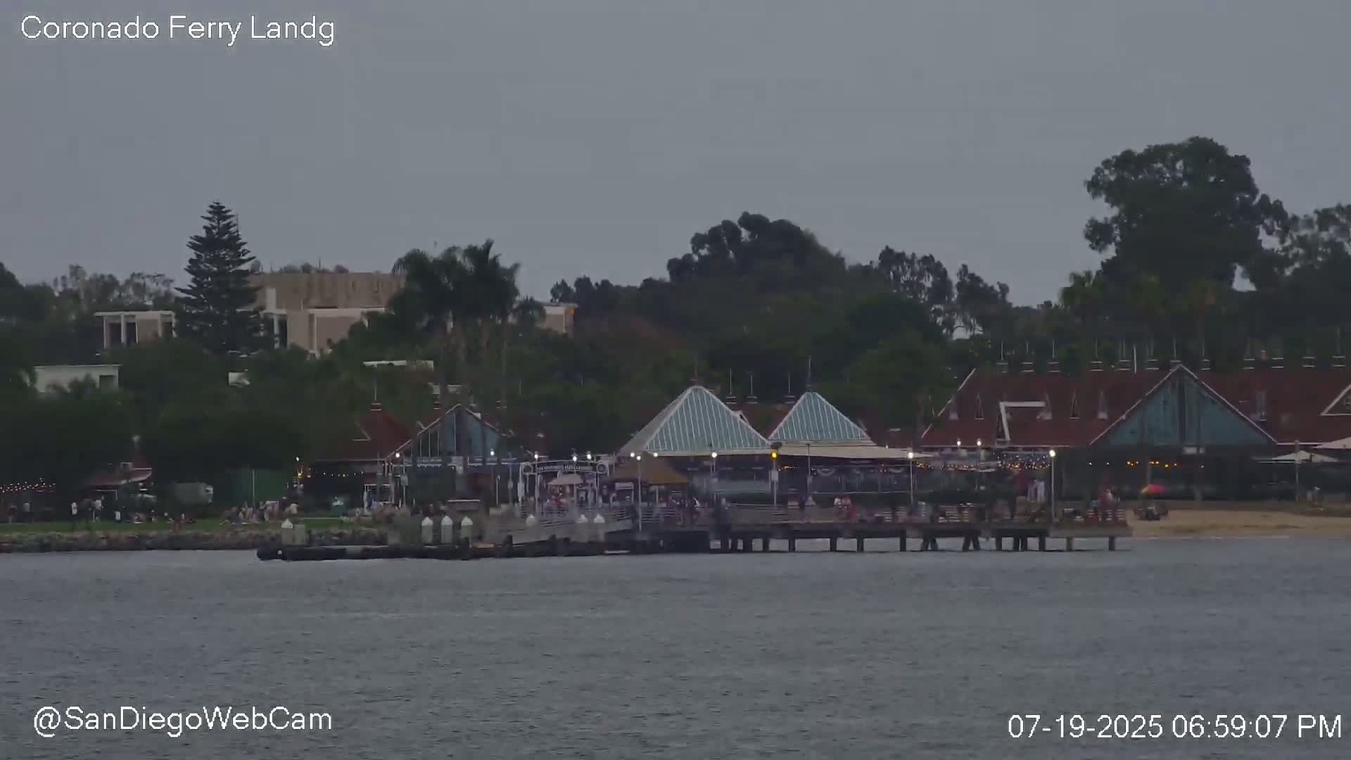 San Diego, Coronado Bridge & Sant Diego City & Bay Skyline View Live Cam - Downtown, San Diego, San Diego County, California, USA
