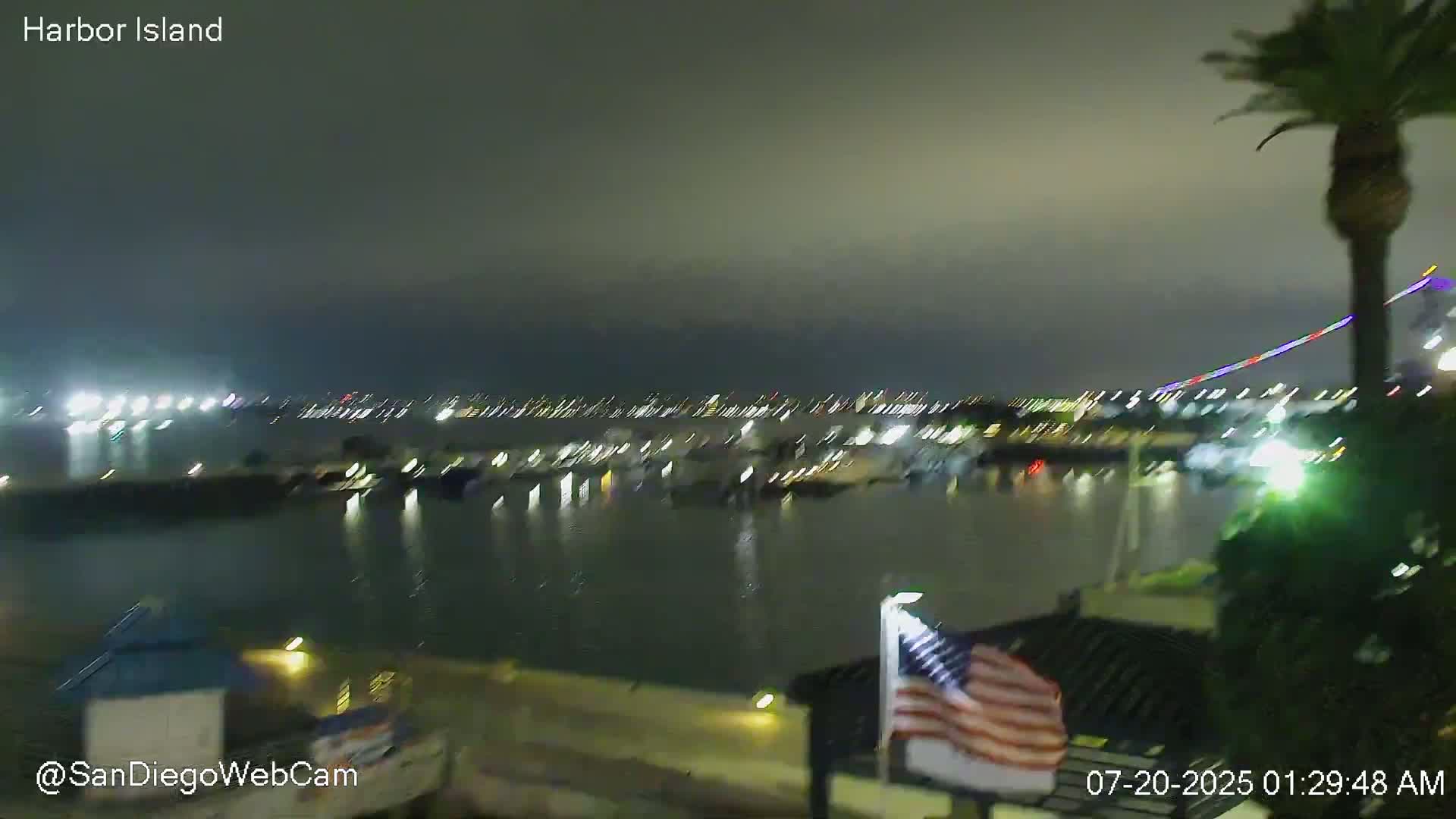 San Diego, Coronado Bridge & Sant Diego City & Bay Skyline View Live Cam - Downtown, San Diego, San Diego County, California, USA