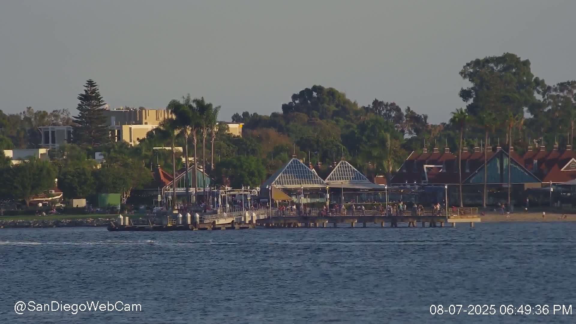 San Diego, Coronado Bridge & Sant Diego City & Bay Skyline View Live Cam - Downtown, San Diego, San Diego County, California, USA