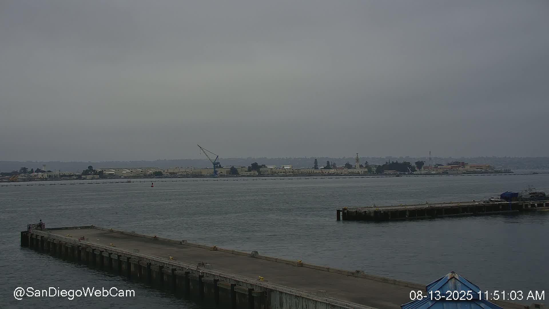 San Diego, Coronado Bridge & Sant Diego City & Bay Skyline View Live Cam - Downtown, San Diego, San Diego County, California, USA