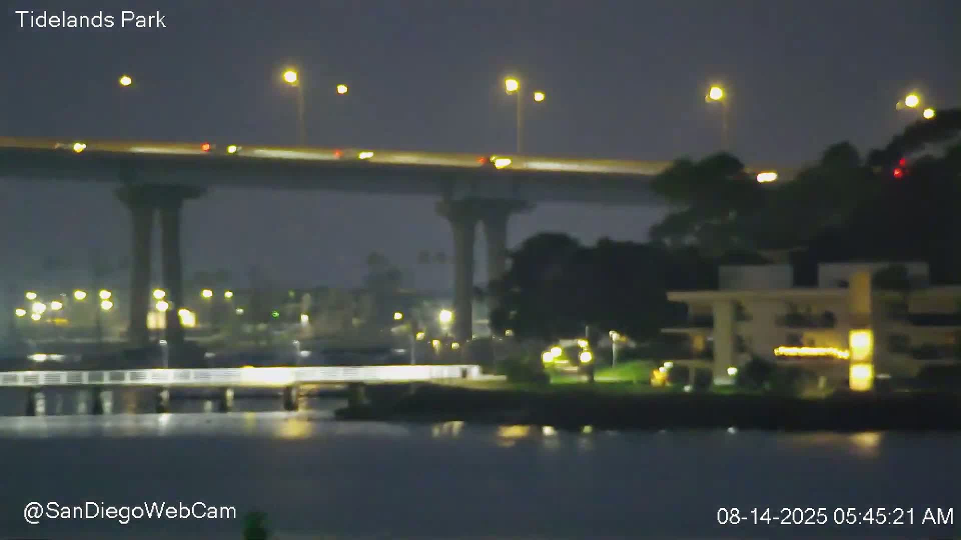 San Diego, Coronado Bridge & Sant Diego City & Bay Skyline View Live Cam - Downtown, San Diego, San Diego County, California, USA