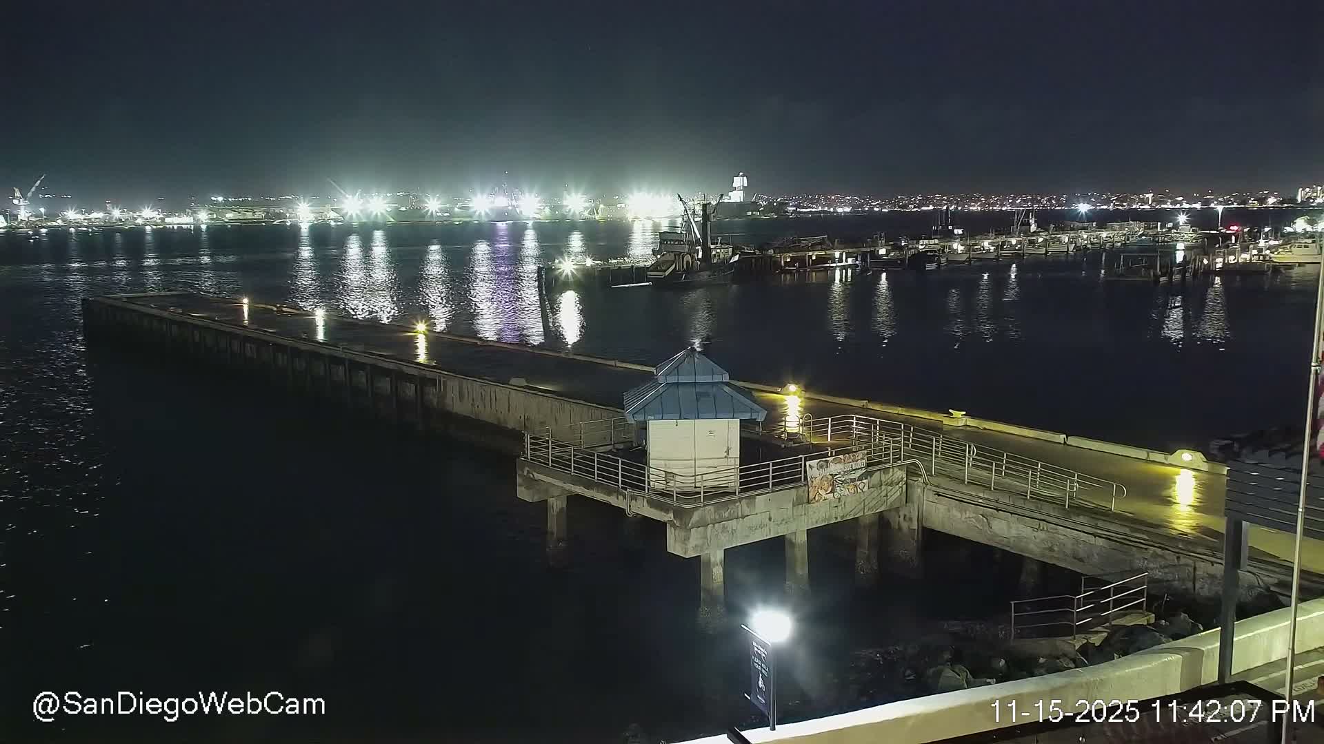 San Diego, Coronado Bridge & Sant Diego City & Bay Skyline View Live Cam - Downtown, San Diego, San Diego County, California, USA