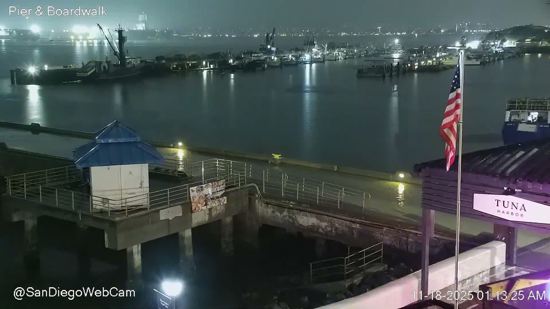 San Diego, Coronado Bridge & Sant Diego City & Bay Skyline View Live Cam - Downtown, San Diego, San Diego County, California, USA