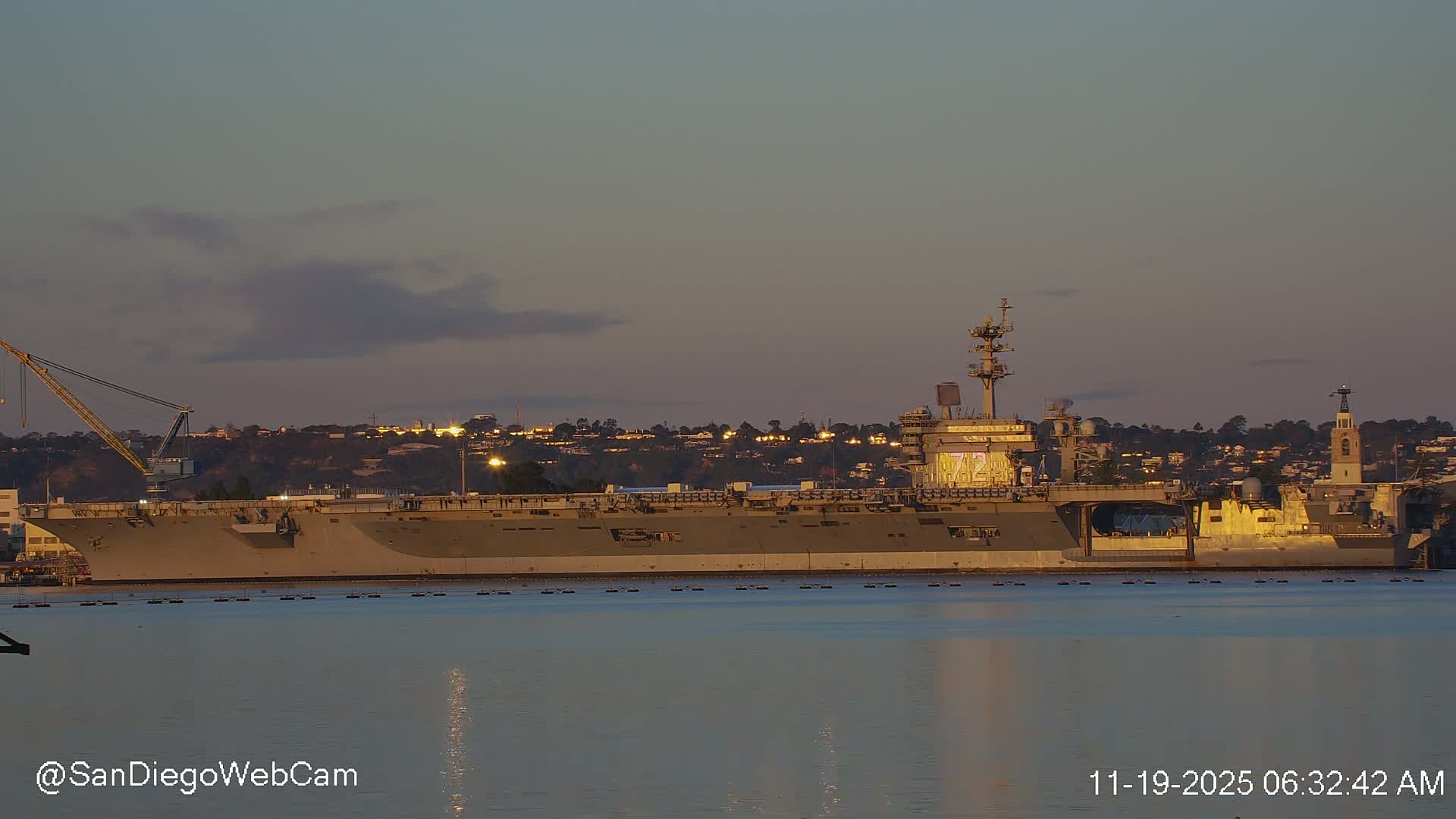 San Diego, Coronado Bridge & Sant Diego City & Bay Skyline View Live Cam - Downtown, San Diego, San Diego County, California, USA
