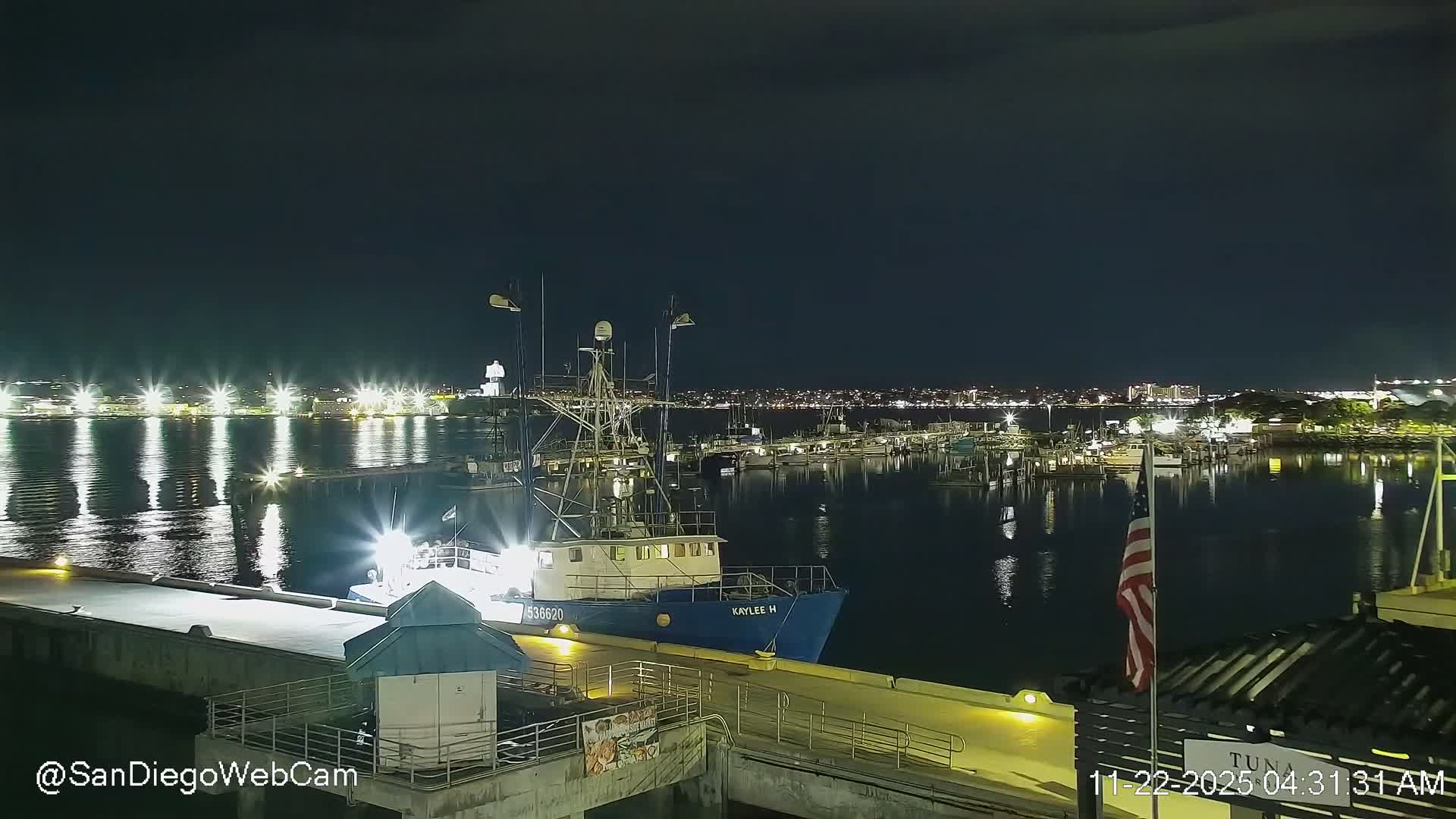 San Diego, Coronado Bridge & Sant Diego City & Bay Skyline View Live Cam - Downtown, San Diego, San Diego County, California, USA