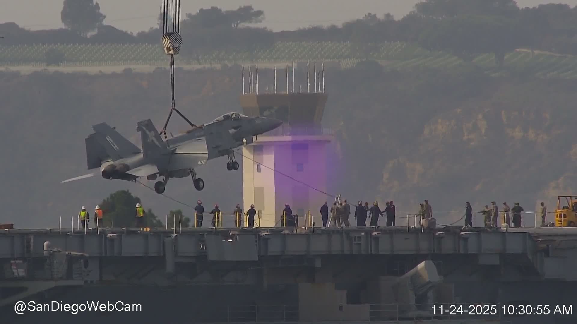 San Diego, Coronado Bridge & Sant Diego City & Bay Skyline View Live Cam - Downtown, San Diego, San Diego County, California, USA