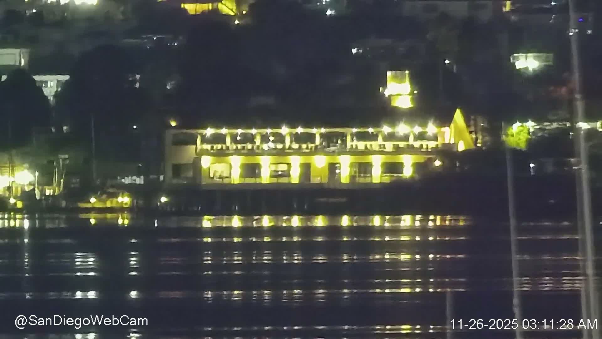 San Diego, Coronado Bridge & Sant Diego City & Bay Skyline View Live Cam - Downtown, San Diego, San Diego County, California, USA