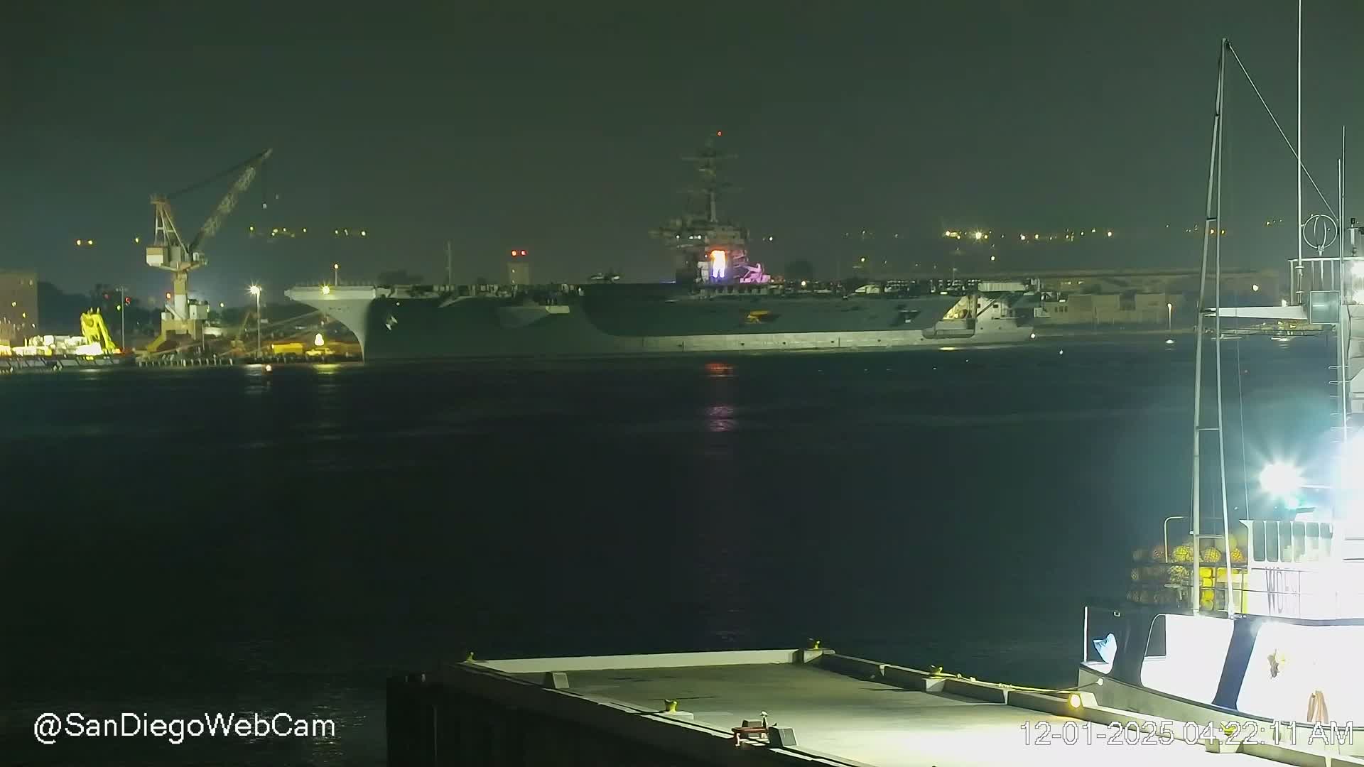 San Diego, Coronado Bridge & Sant Diego City & Bay Skyline View Live Cam - Downtown, San Diego, San Diego County, California, USA