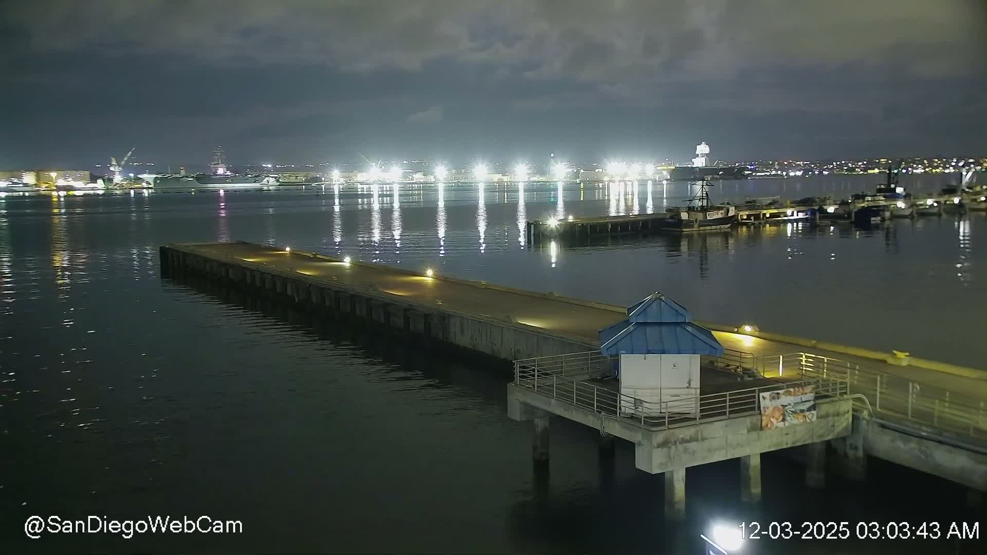 San Diego, Coronado Bridge & Sant Diego City & Bay Skyline View Live Cam - Downtown, San Diego, San Diego County, California, USA