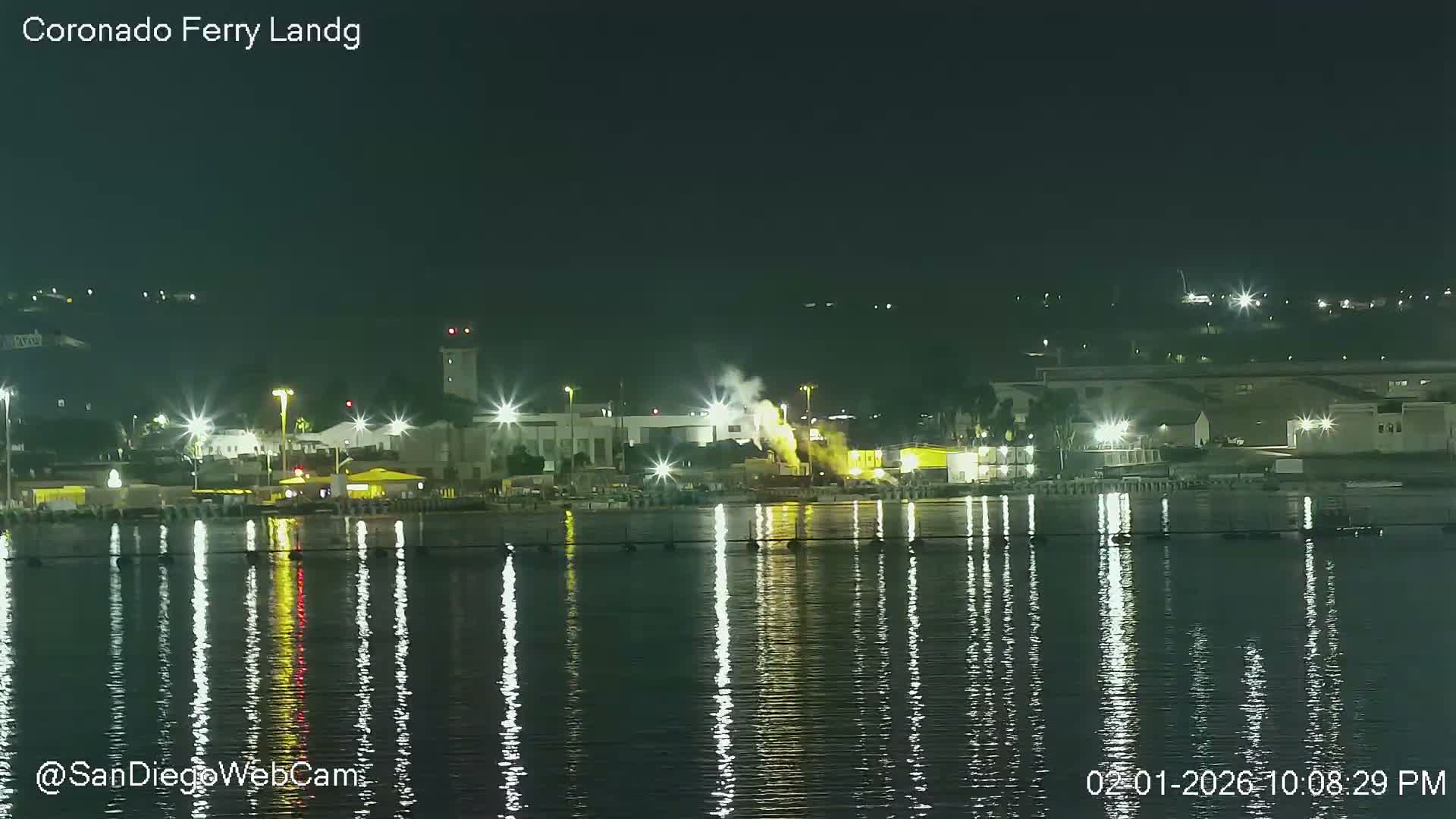 San Diego, Coronado Bridge & Sant Diego City & Bay Skyline View Live Cam - Downtown, San Diego, San Diego County, California, USA