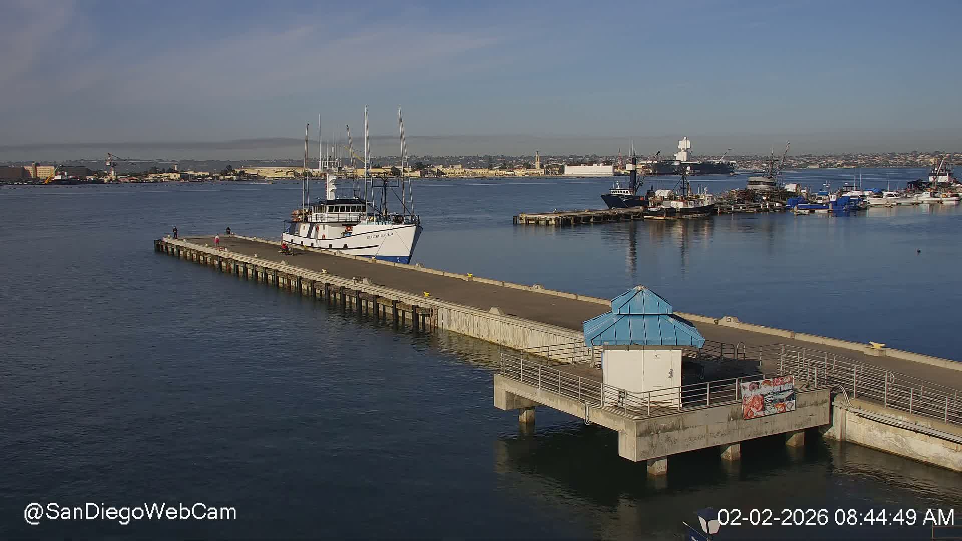 San Diego, Coronado Bridge & Sant Diego City & Bay Skyline View Live Cam - Downtown, San Diego, San Diego County, California, USA