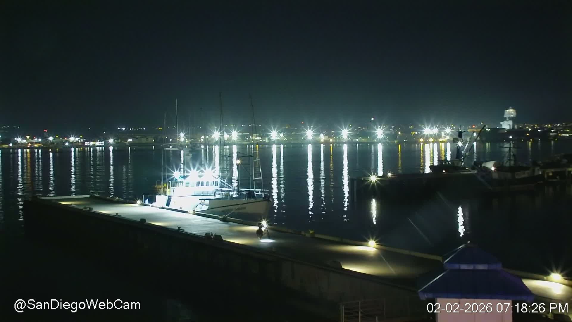 San Diego, Coronado Bridge & Sant Diego City & Bay Skyline View Live Cam - Downtown, San Diego, San Diego County, California, USA