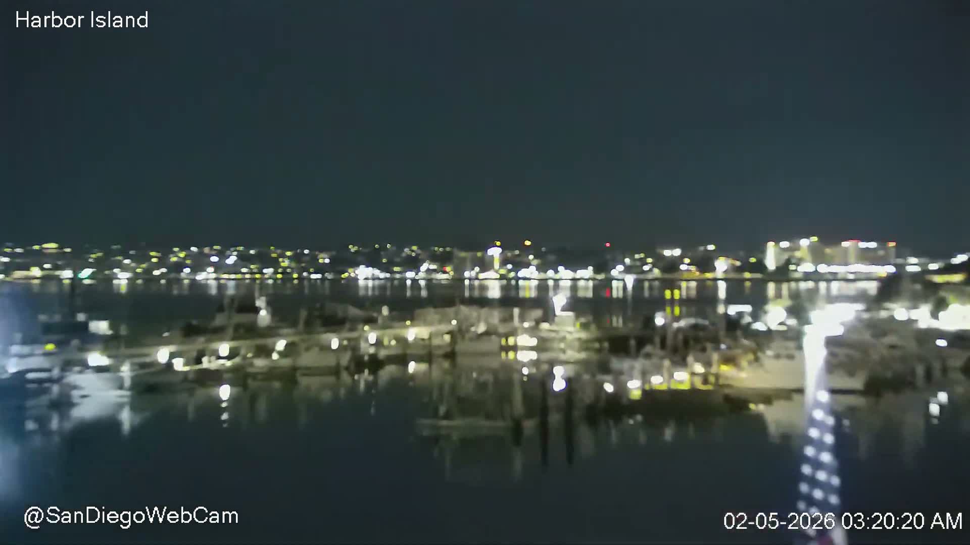 San Diego, Coronado Bridge & Sant Diego City & Bay Skyline View Live Cam - Downtown, San Diego, San Diego County, California, USA