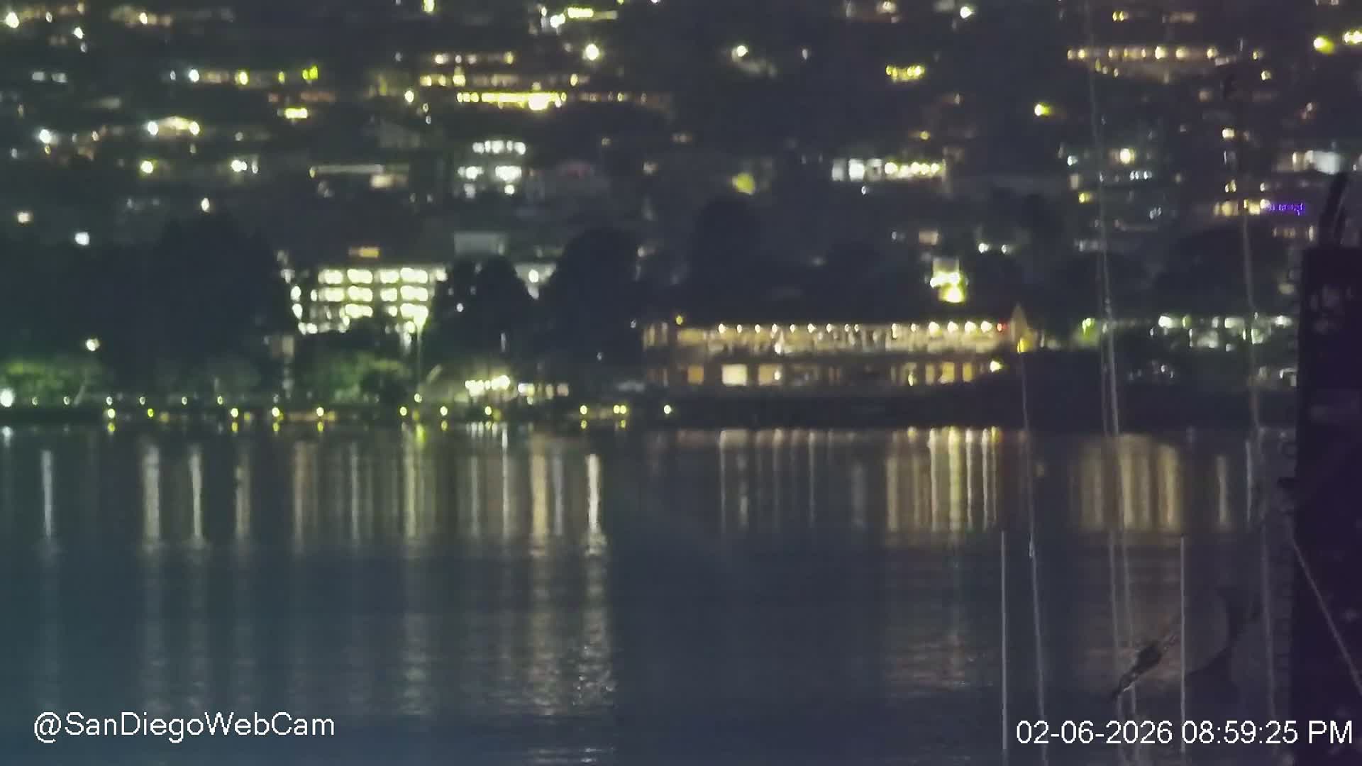 San Diego, Coronado Bridge & Sant Diego City & Bay Skyline View Live Cam - Downtown, San Diego, San Diego County, California, USA