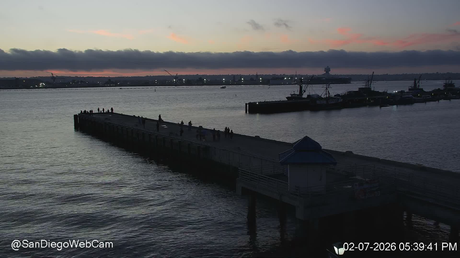 San Diego, Coronado Bridge & Sant Diego City & Bay Skyline View Live Cam - Downtown, San Diego, San Diego County, California, USA