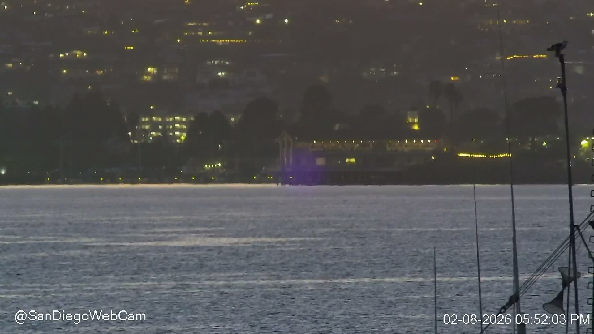 San Diego, Coronado Bridge & Sant Diego City & Bay Skyline View Live Cam - Downtown, San Diego, San Diego County, California, USA