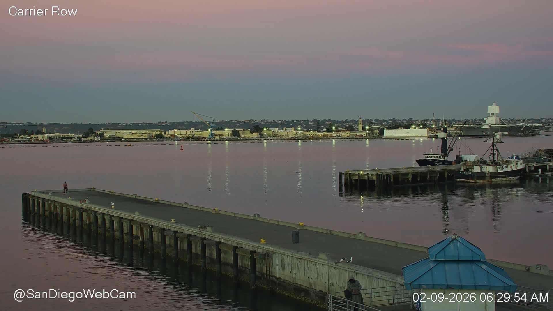 San Diego, Coronado Bridge & Sant Diego City & Bay Skyline View Live Cam - Downtown, San Diego, San Diego County, California, USA