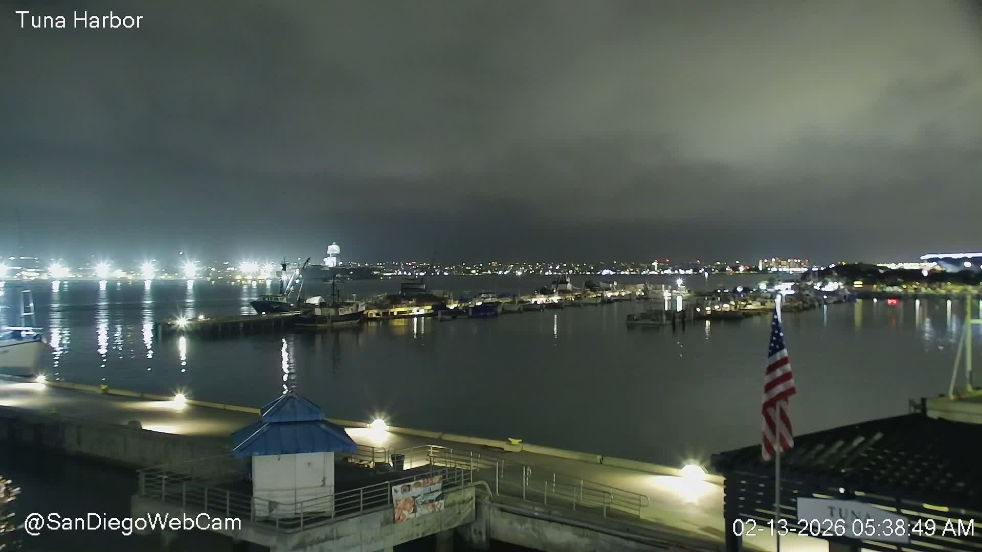 San Diego, Coronado Bridge & Sant Diego City & Bay Skyline View Live Cam - Downtown, San Diego, San Diego County, California, USA