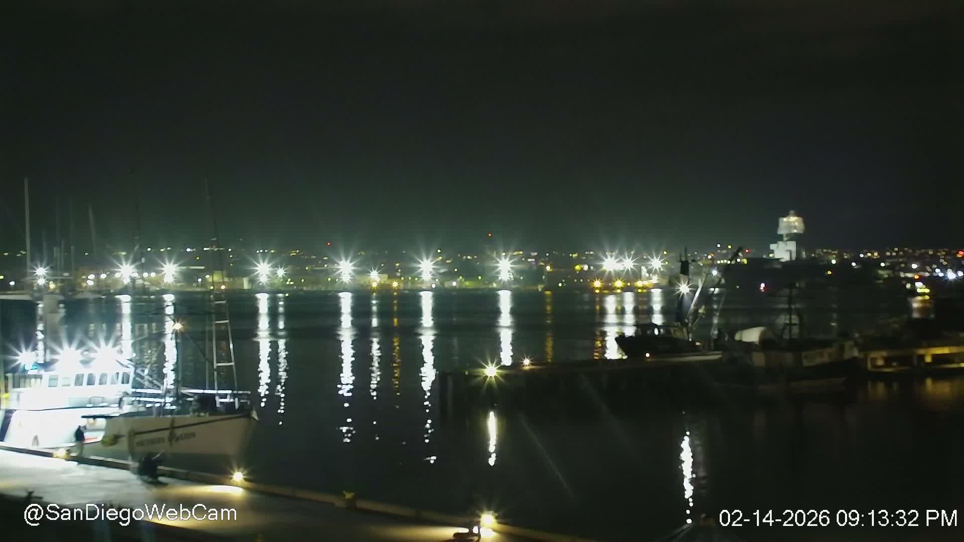 San Diego, Coronado Bridge & Sant Diego City & Bay Skyline View Live Cam - Downtown, San Diego, San Diego County, California, USA