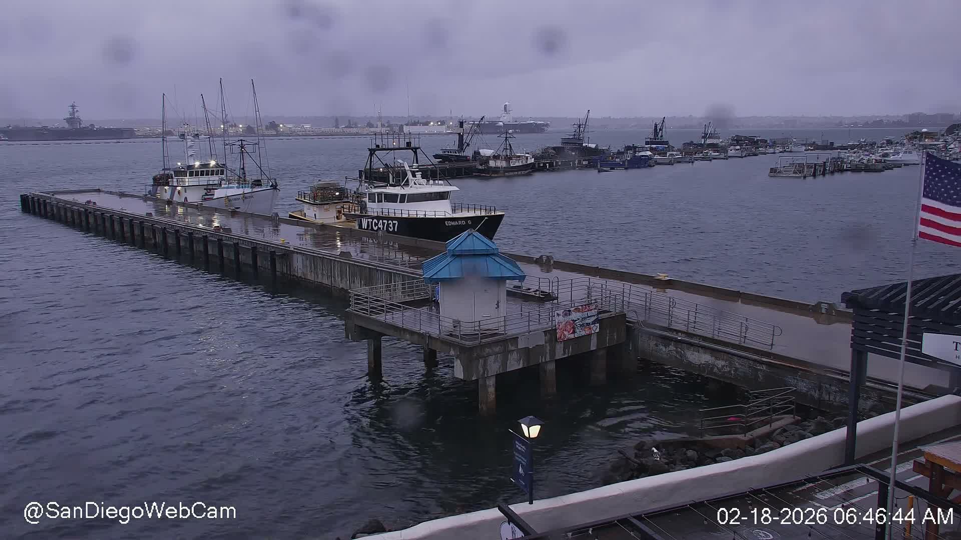 San Diego, Coronado Bridge & Sant Diego City & Bay Skyline View Live Cam - Downtown, San Diego, San Diego County, California, USA