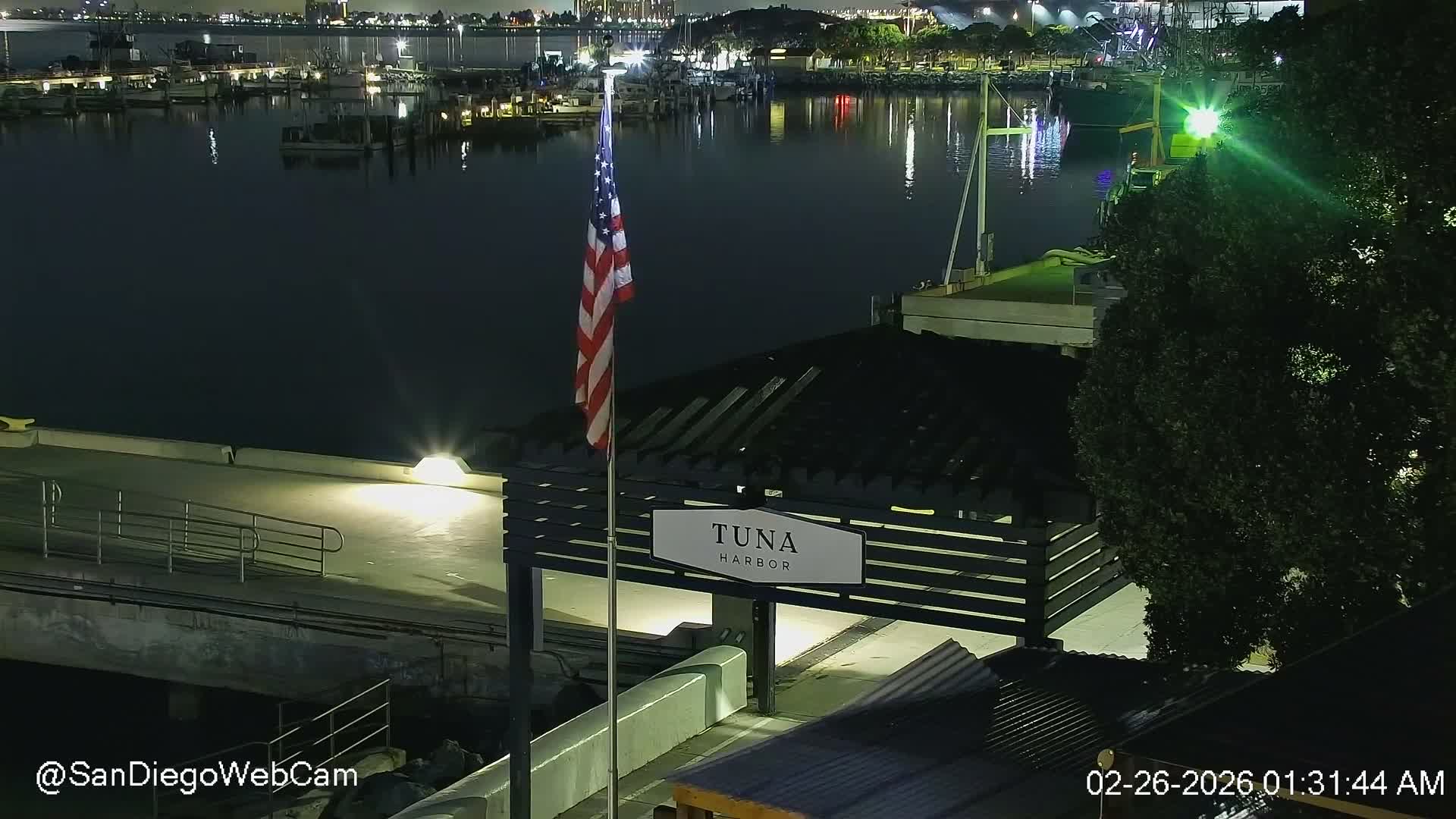 San Diego, Coronado Bridge & Sant Diego City & Bay Skyline View Live Cam - Downtown, San Diego, San Diego County, California, USA