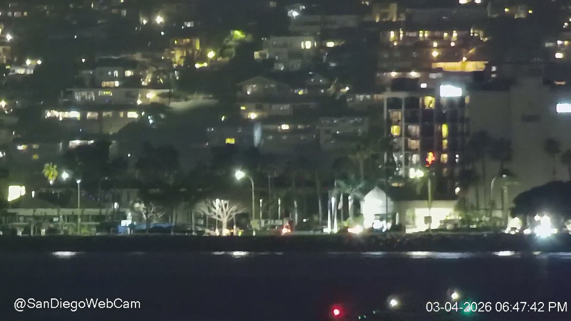 San Diego, Coronado Bridge & Sant Diego City & Bay Skyline View Live Cam - Downtown, San Diego, San Diego County, California, USA