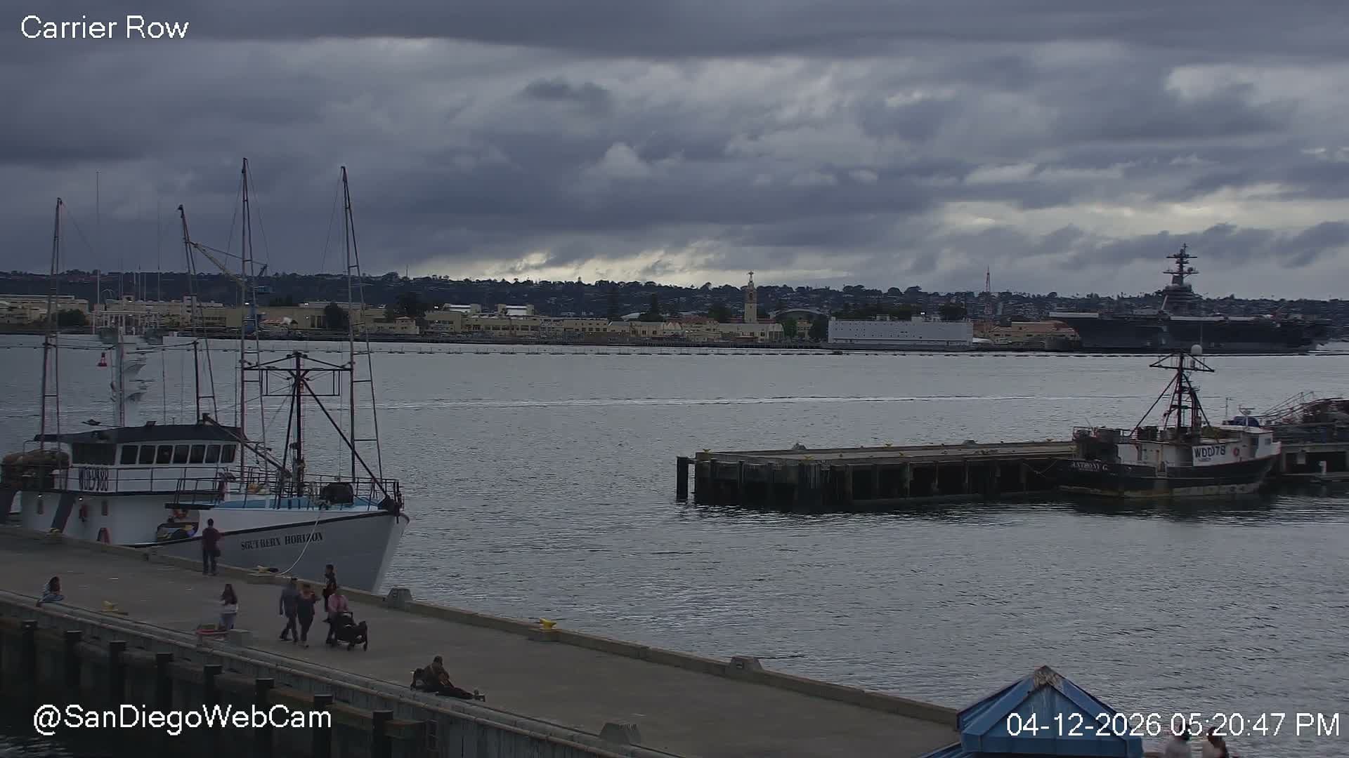 San Diego, Coronado Bridge & Sant Diego City & Bay Skyline View Live Cam - Downtown, San Diego, San Diego County, California, USA