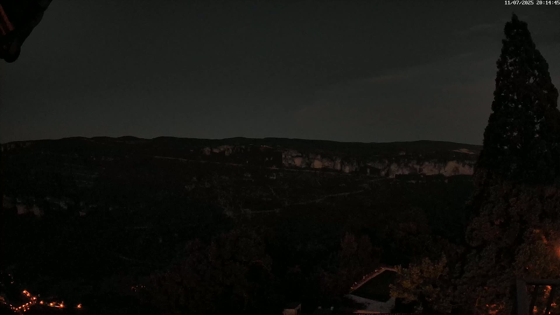Les Gorges du Tarn (The Gorges of Tarn) View from Saint-Romme-de-Dolan Village Live Cam - Florac, Lozère, Occitanie, France