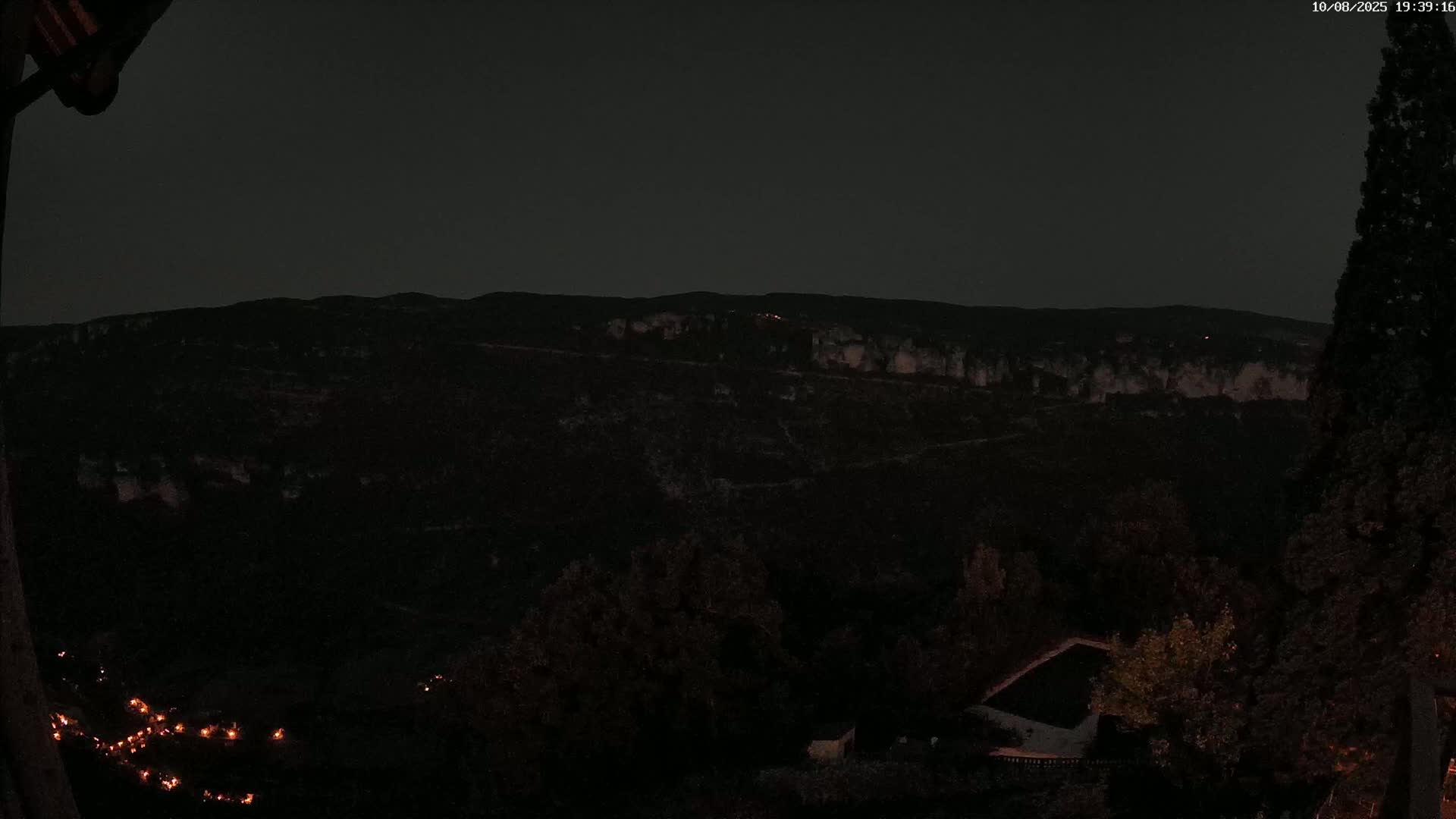 Les Gorges du Tarn (The Gorges of Tarn) View from Saint-Romme-de-Dolan Village Live Cam - Florac, Lozère, Occitanie, France