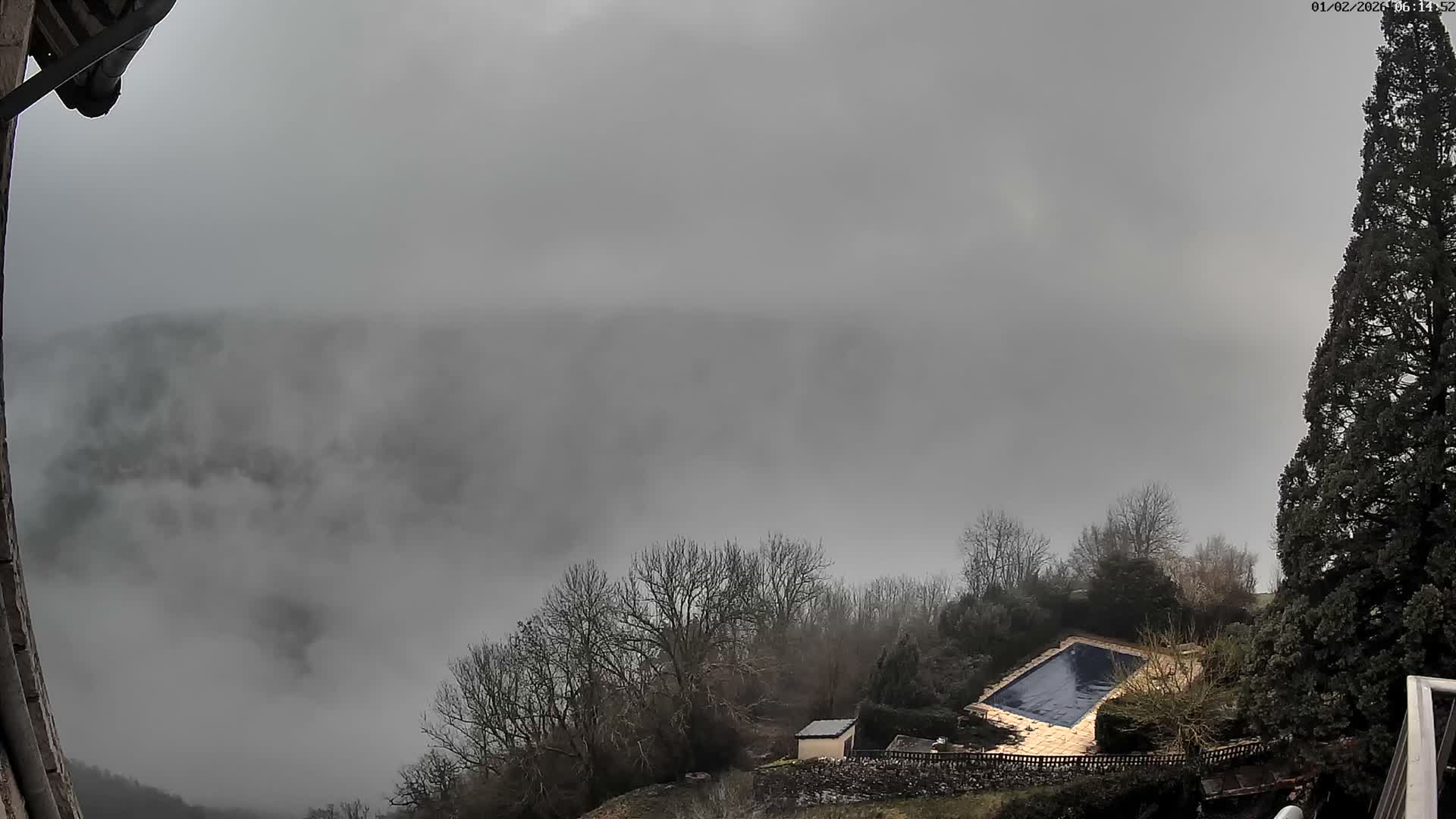 Les Gorges du Tarn (The Gorges of Tarn) View from Saint-Romme-de-Dolan Village Live Cam - Florac, Lozère, Occitanie, France